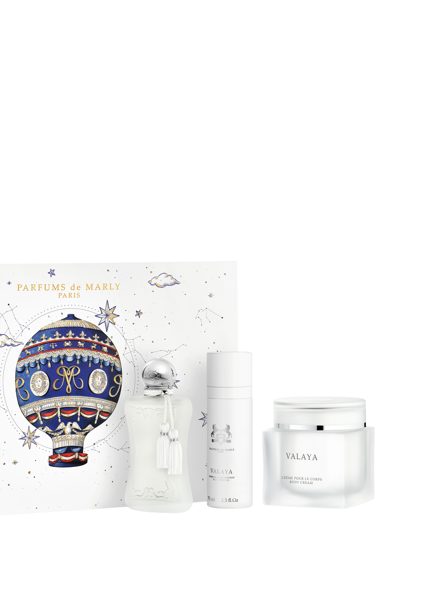 Valaya Geschenkset (Valaya 75ml, Valaya Haarparfum, Valaya Körpercreme) PARFUMS DE MARLY No color