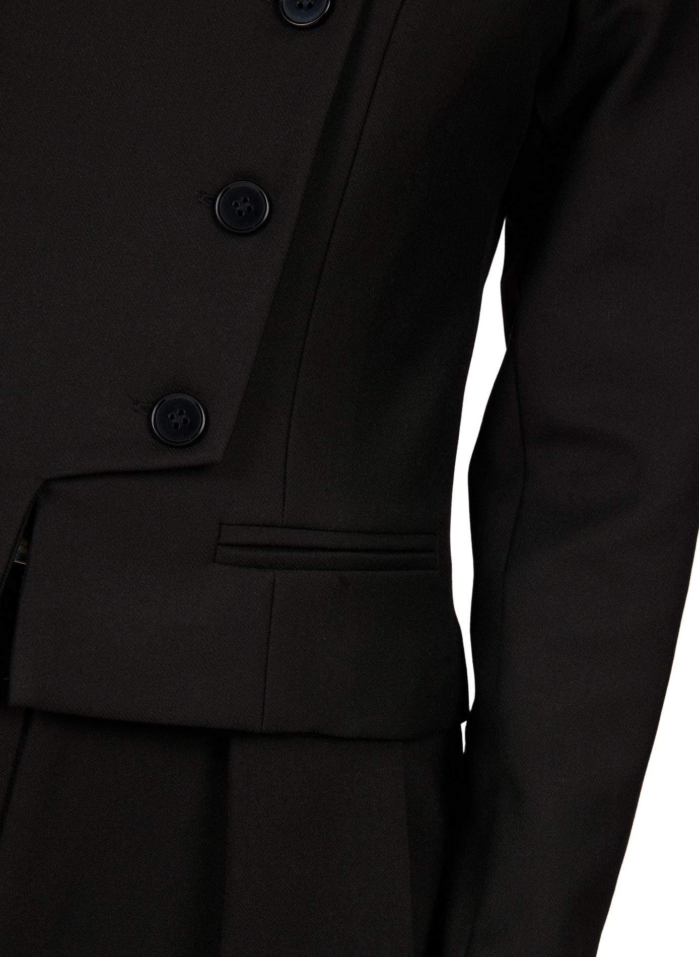 Einfarbiger taillierter Blazer GIMAGUAS Schwarz