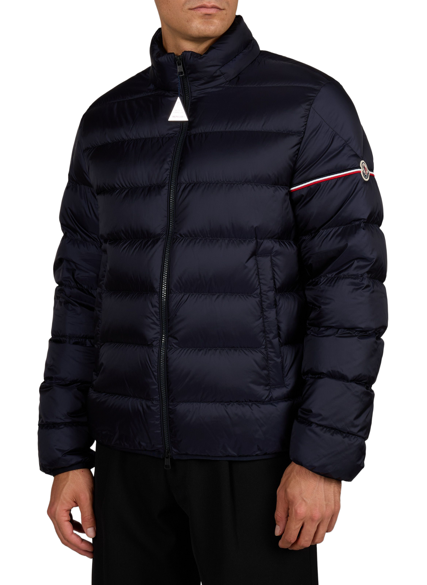 Effen rechte RAVENLOCK-donsjas MONCLER Blauw