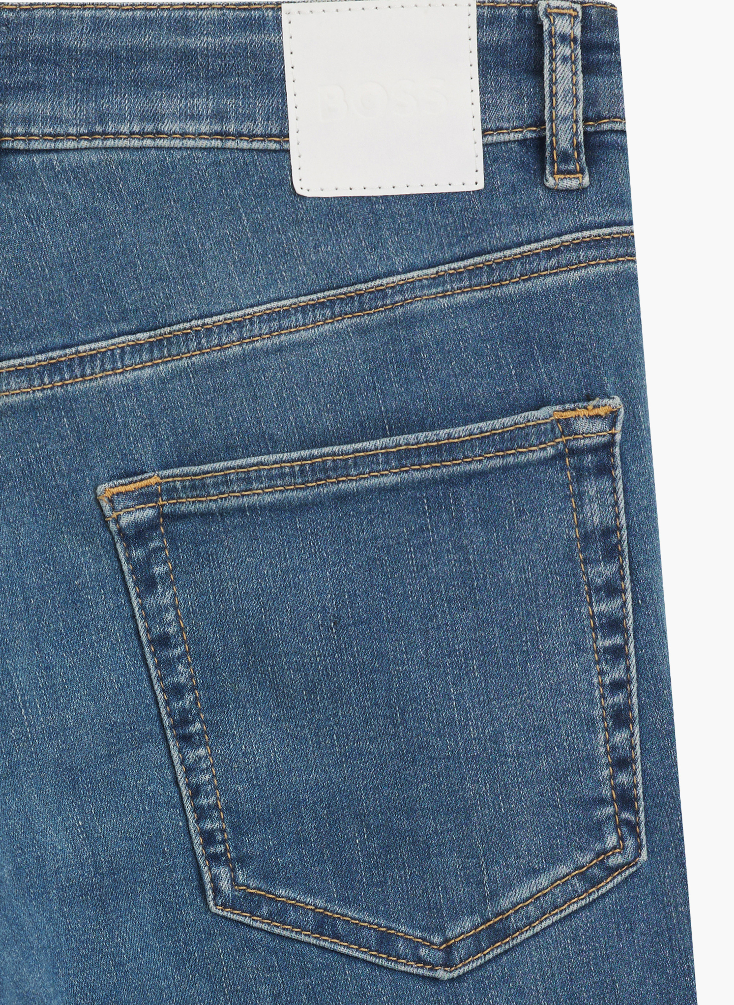 Jean slim en coton mélangé BOSS Bleu