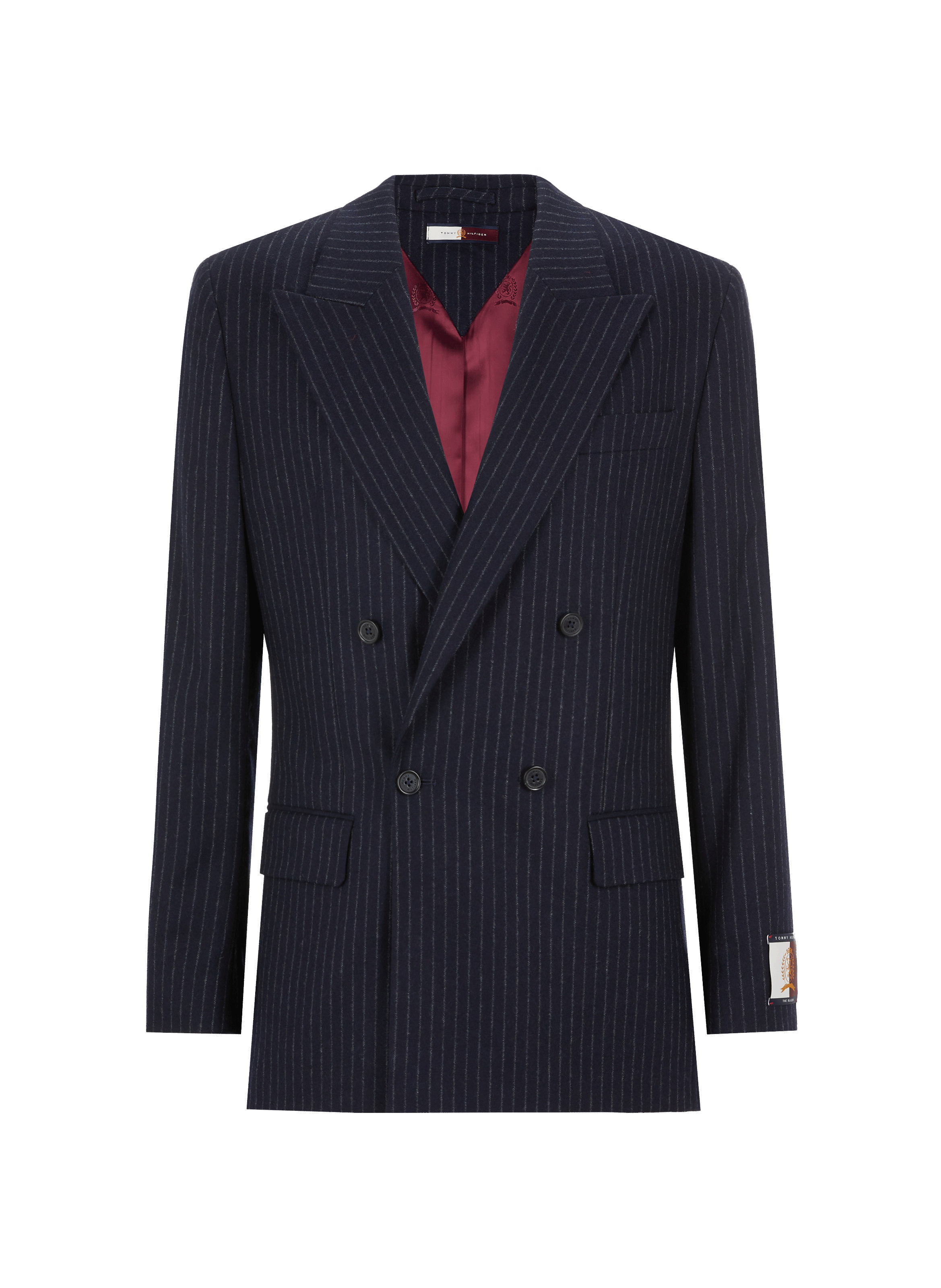 Veste rayée en laine recyclée