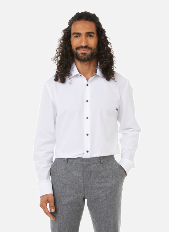 SEIDENSTICKER Slim-fit cotton shirt White
