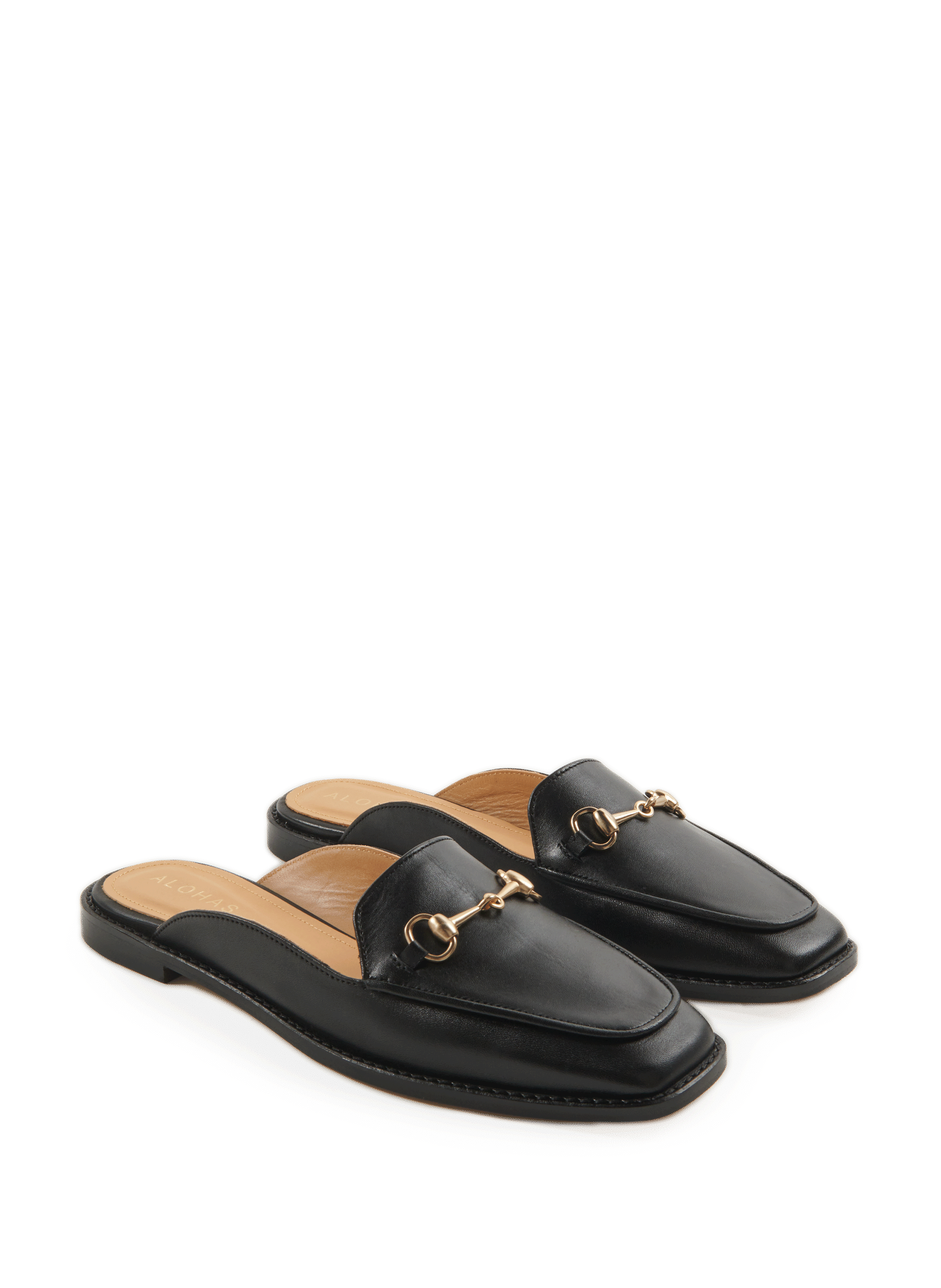 Leather mules ALOHAS Black