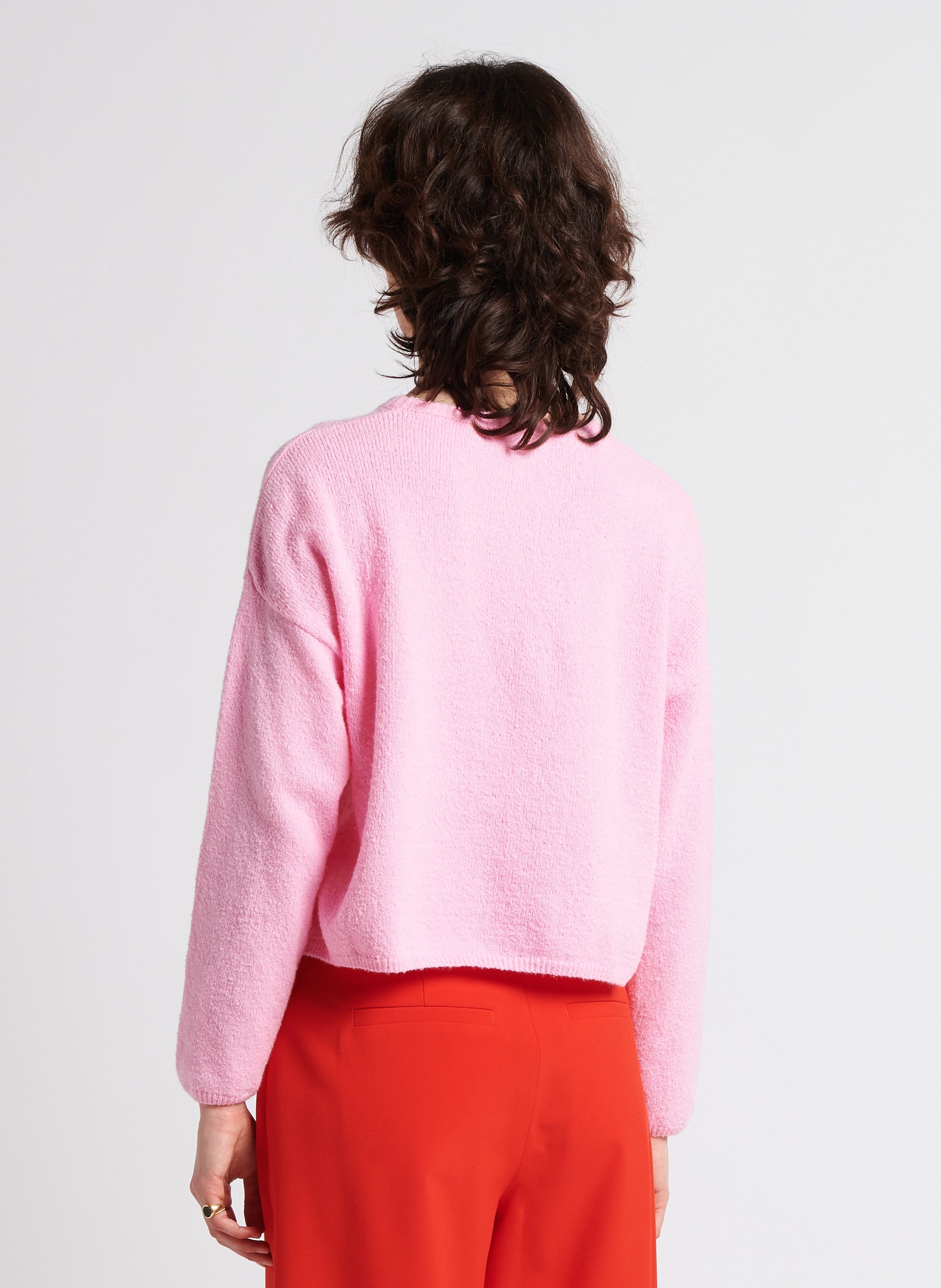 Pull à col rond en lin mélangé · Beige · Pulls Et Cardigans | Massimo Dutti