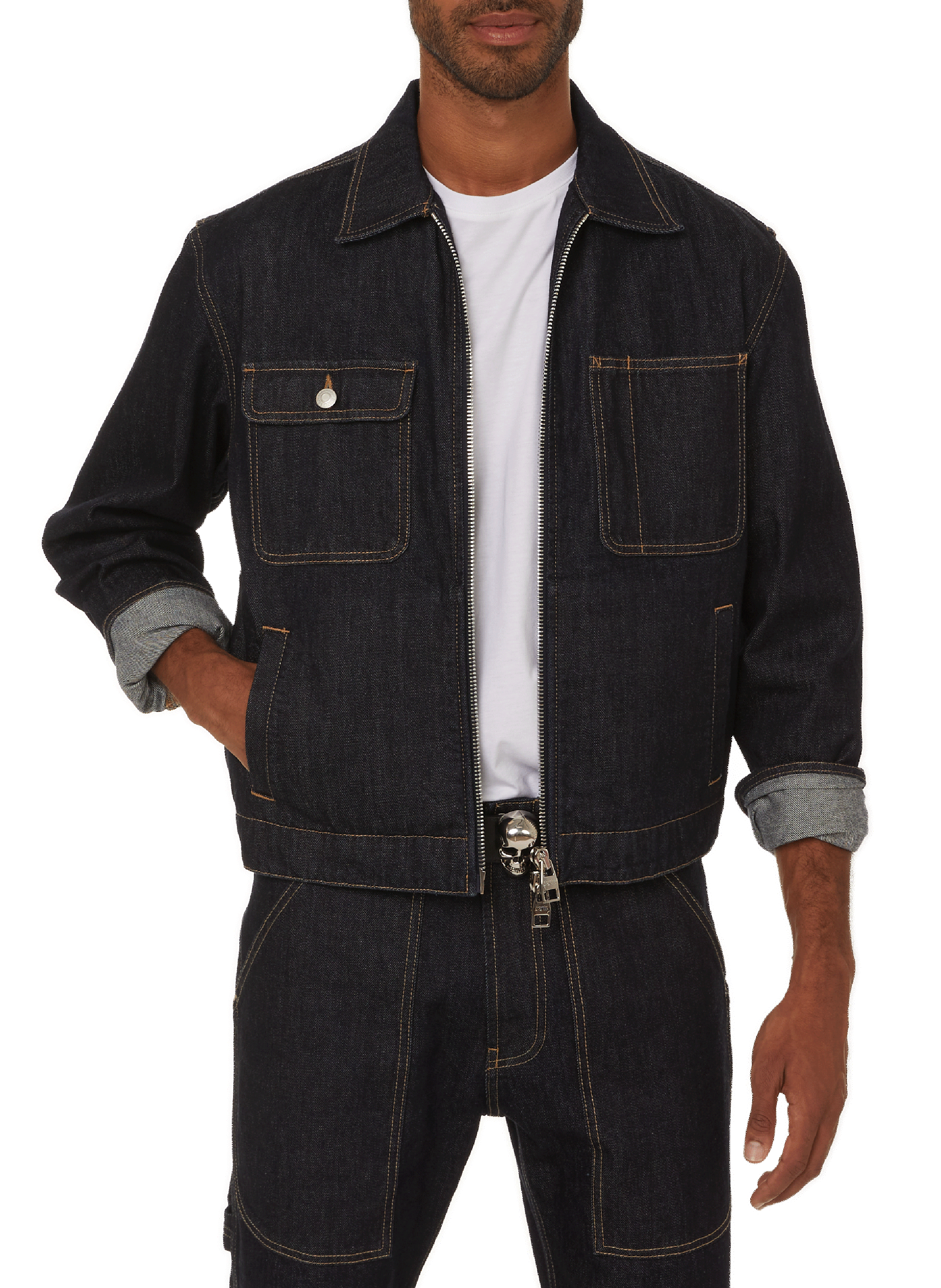 ALEXANDER MCQUEEN Veste en jean Bleu