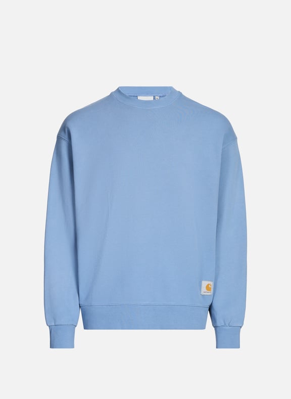 Sweat Hudson en coton Bleu by CARHARTT WIP CARHARTT WIP Sweat Hudson en coton Bleu