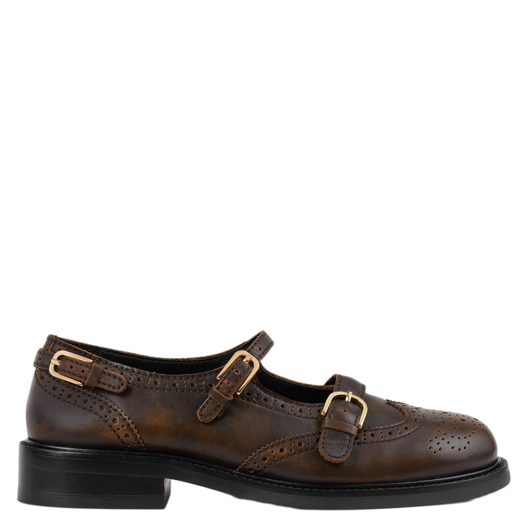 Mocassins en cuir SANDRO Marron