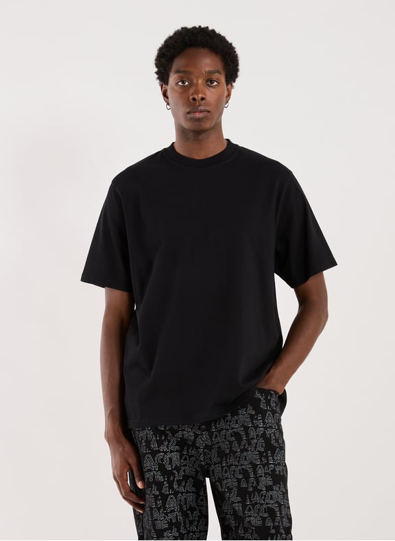 Oversized printed cotton T-shirt Black by ARTE ANTWERP ARTE ANTWERP Oversized printed cotton T-shirt Black