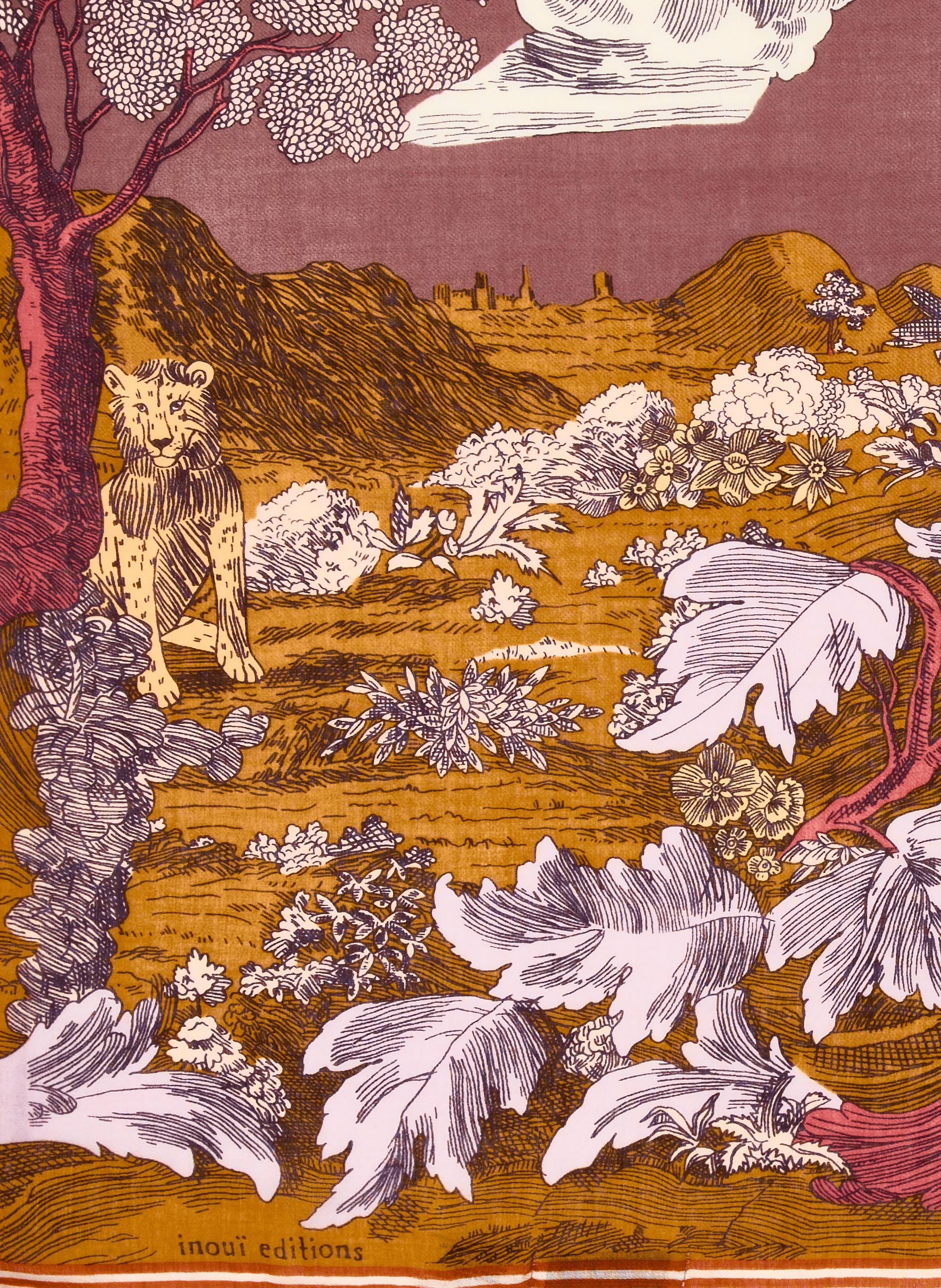 Écharpe à imprimé en laine INOUITOOSH Multicolore