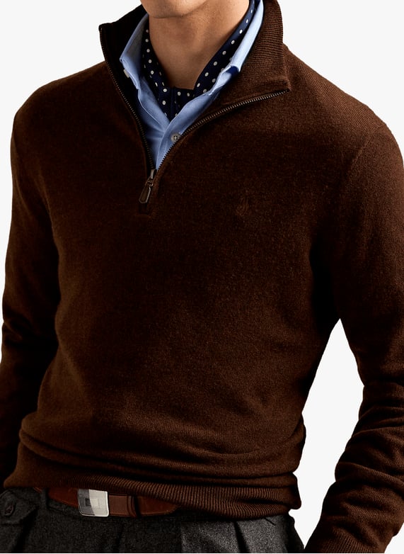 Pull col zippé en laine | Beige by POLO RALPH LAUREN Pull col zippé en laine Beige