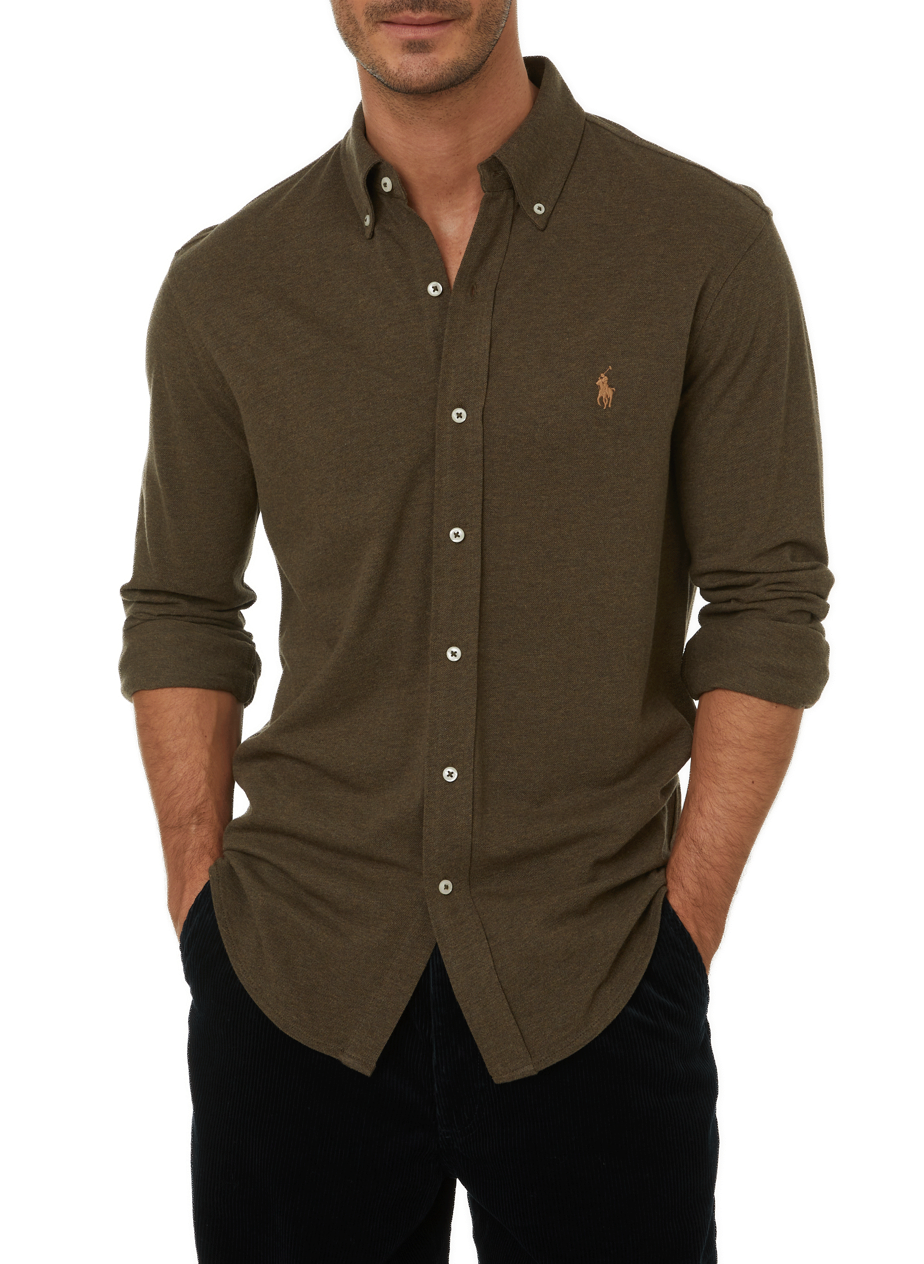 POLO RALPH LAUREN Chemise en coton Vert
