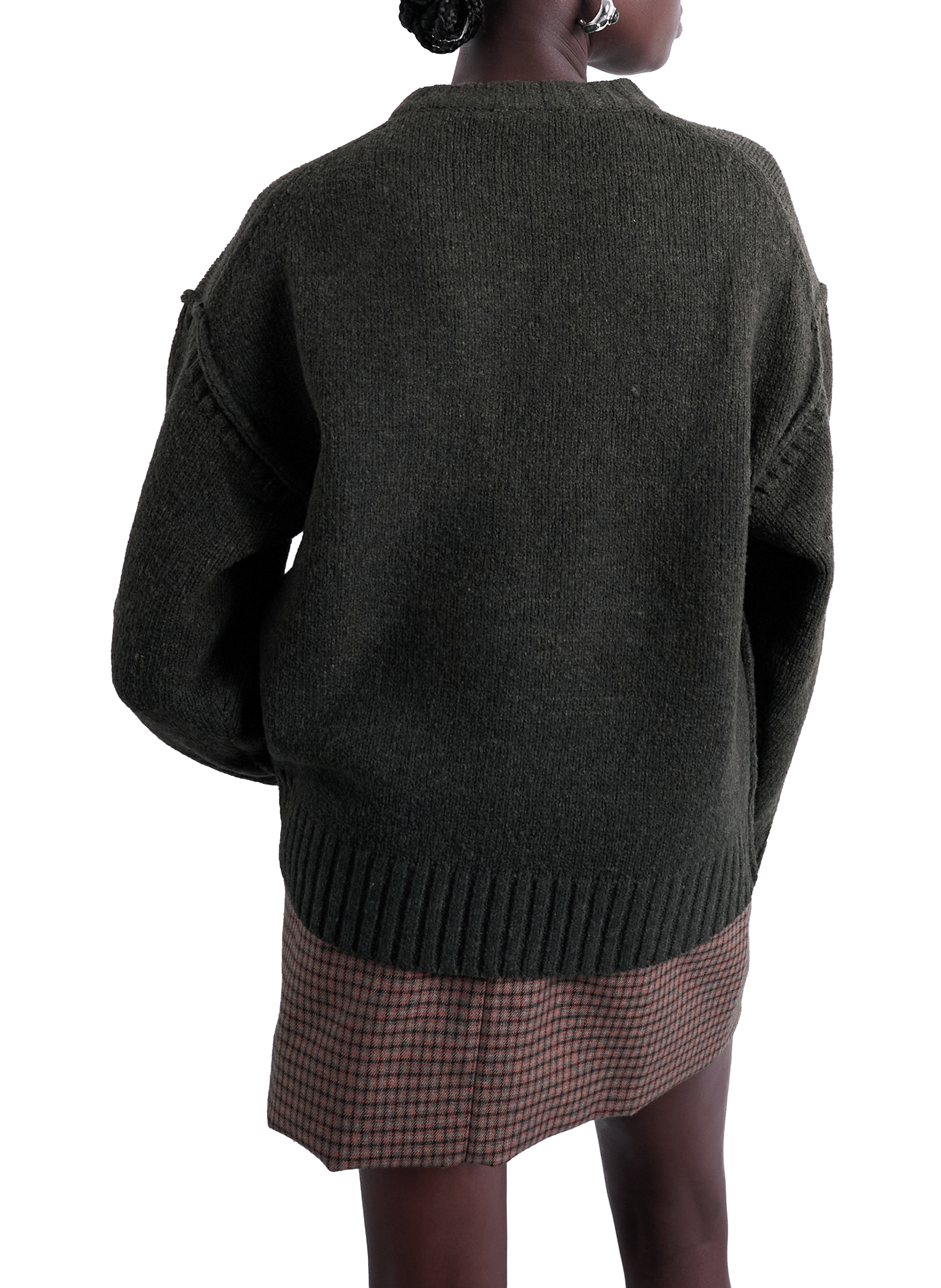 Pull ample uni TOPSHOP Kaki