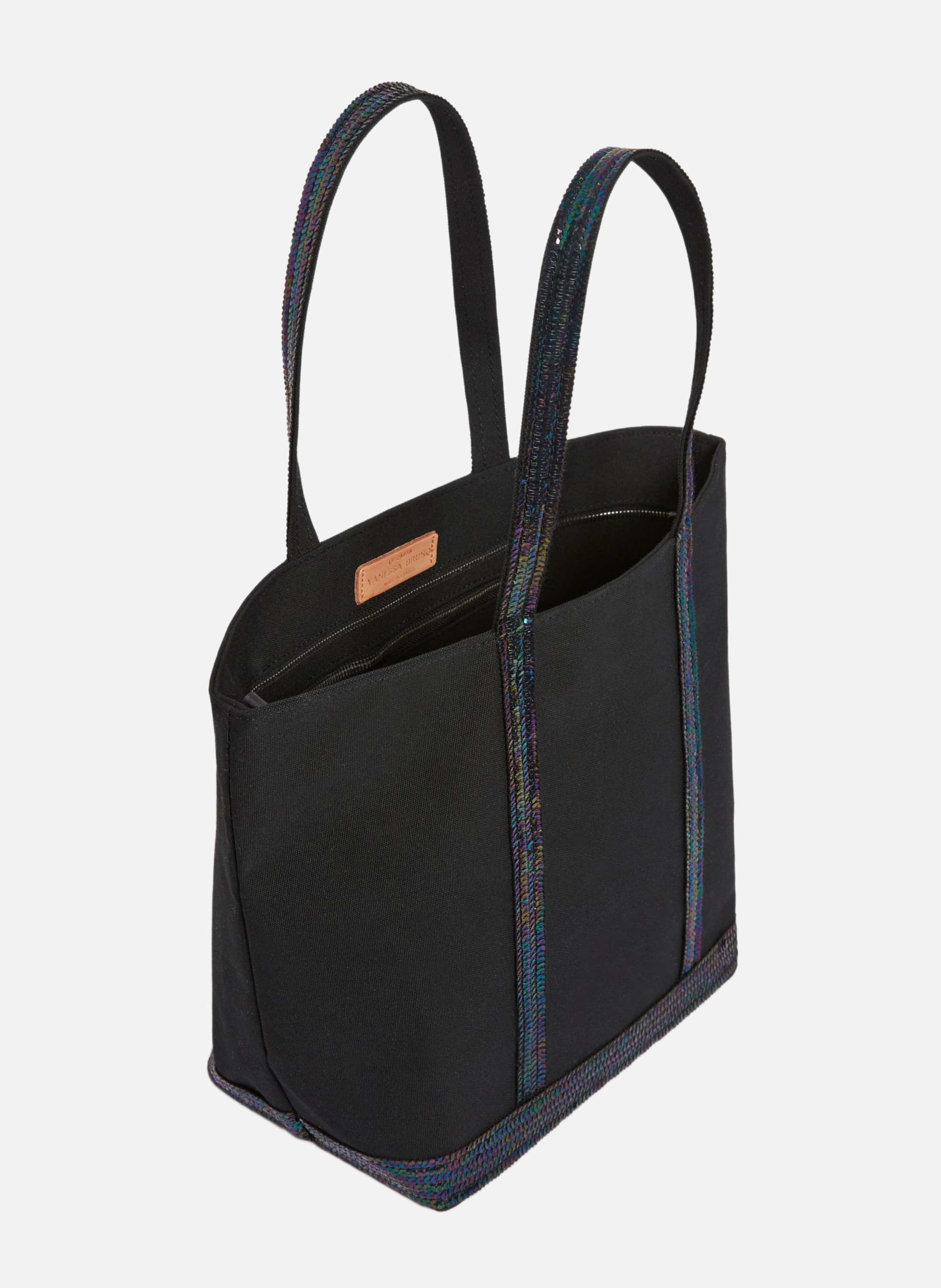 Cabas m zippé en toile VANESSA BRUNO Noir