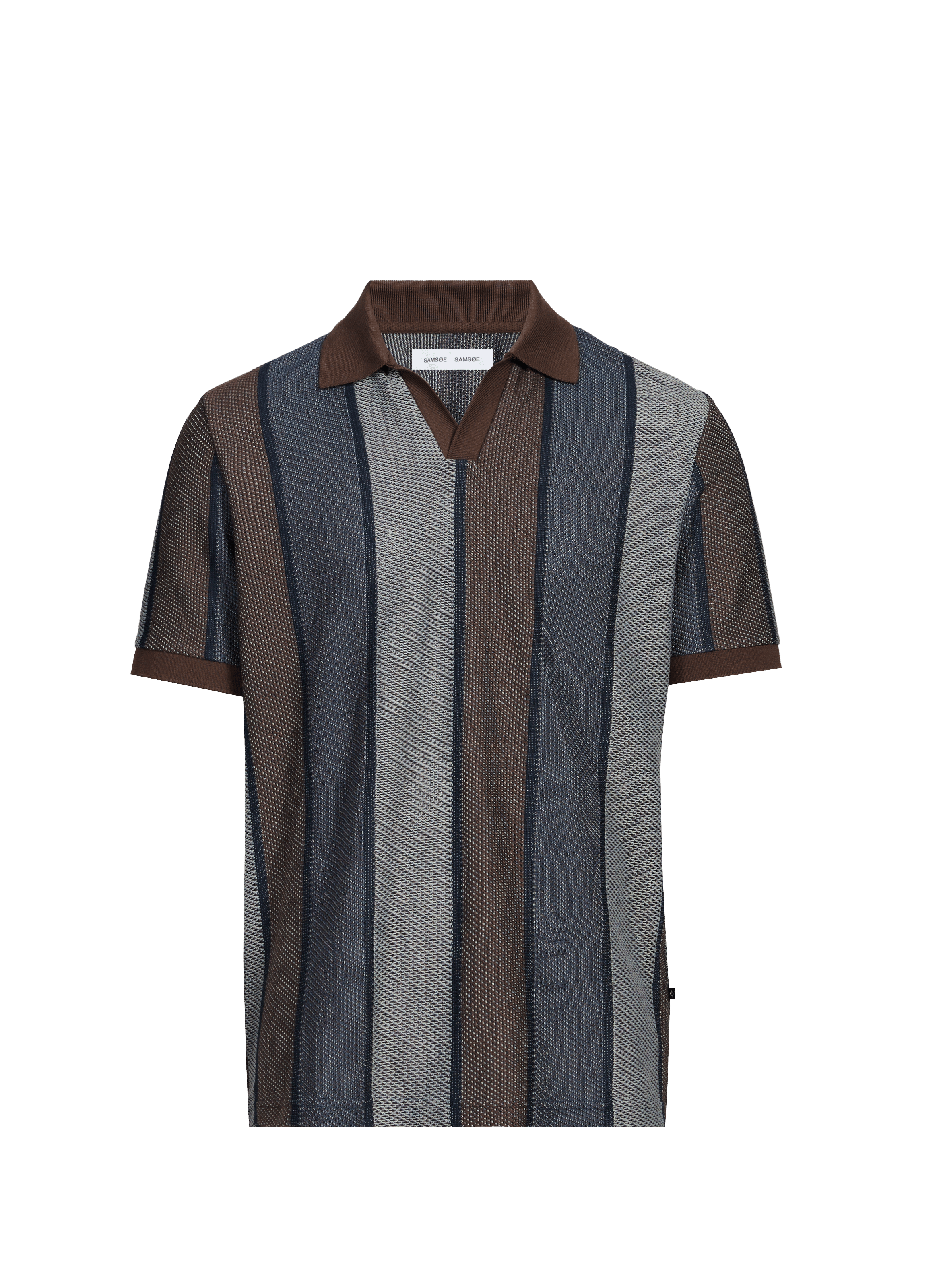 Polo à rayures SAMSOE SAMSOE Bleu