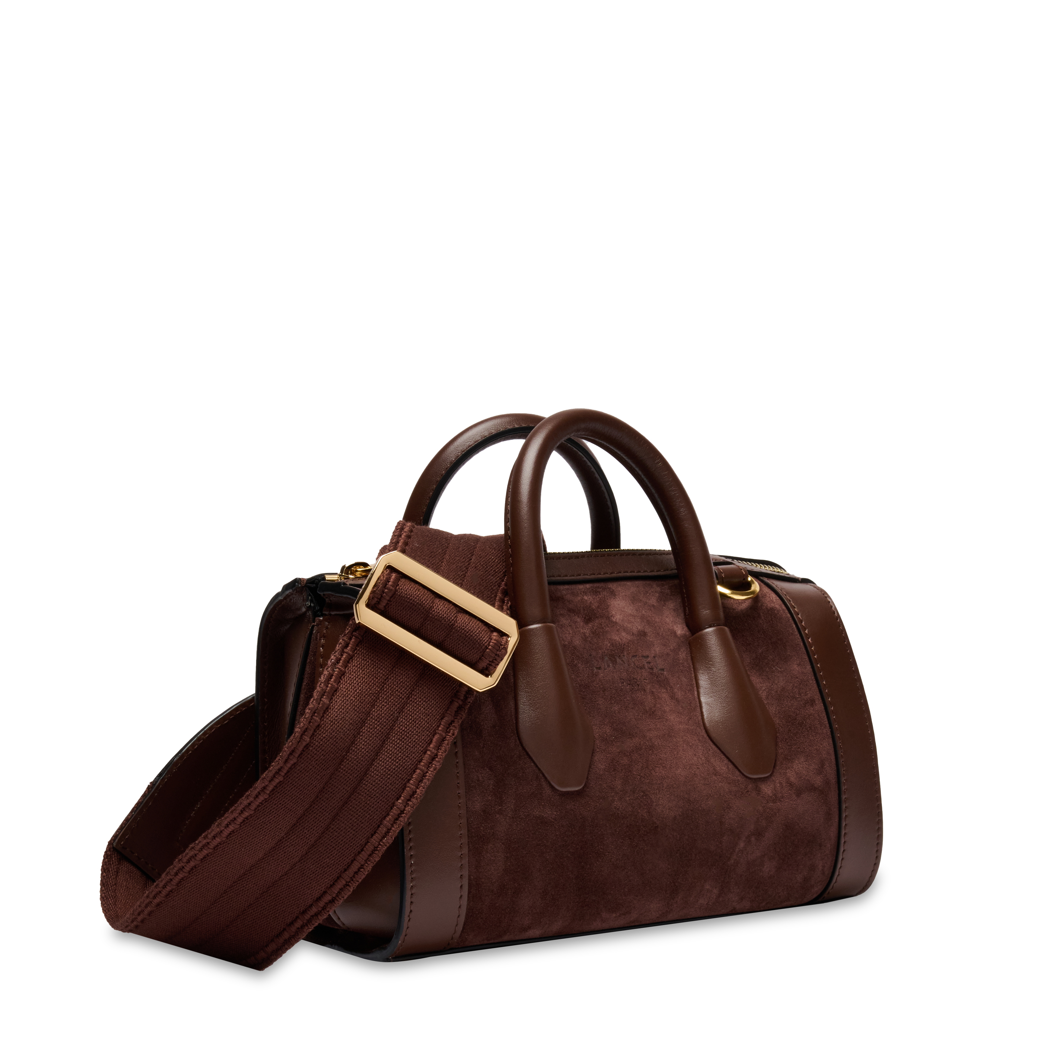 Mini sac bowling bcbg de lancel en cuir LANCEL Marron