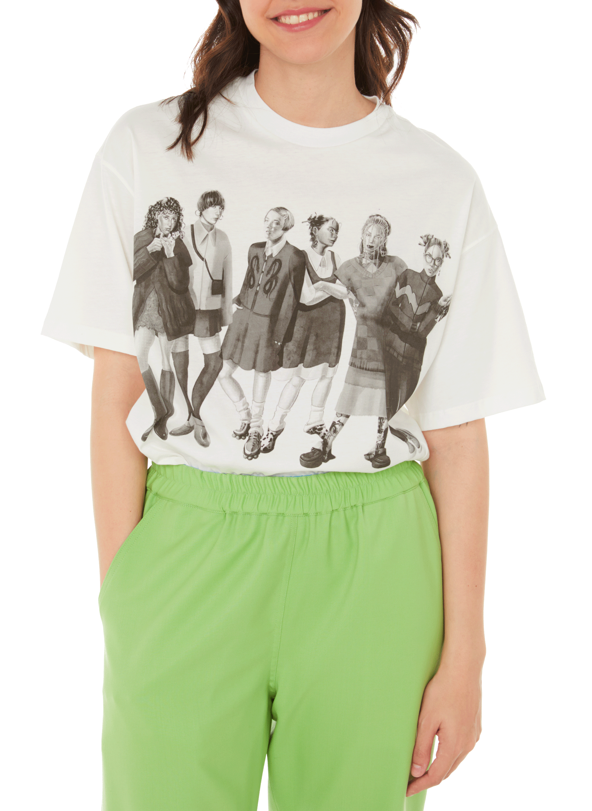 T-shirt ample en coton OPENING CEREMONY Multicolore