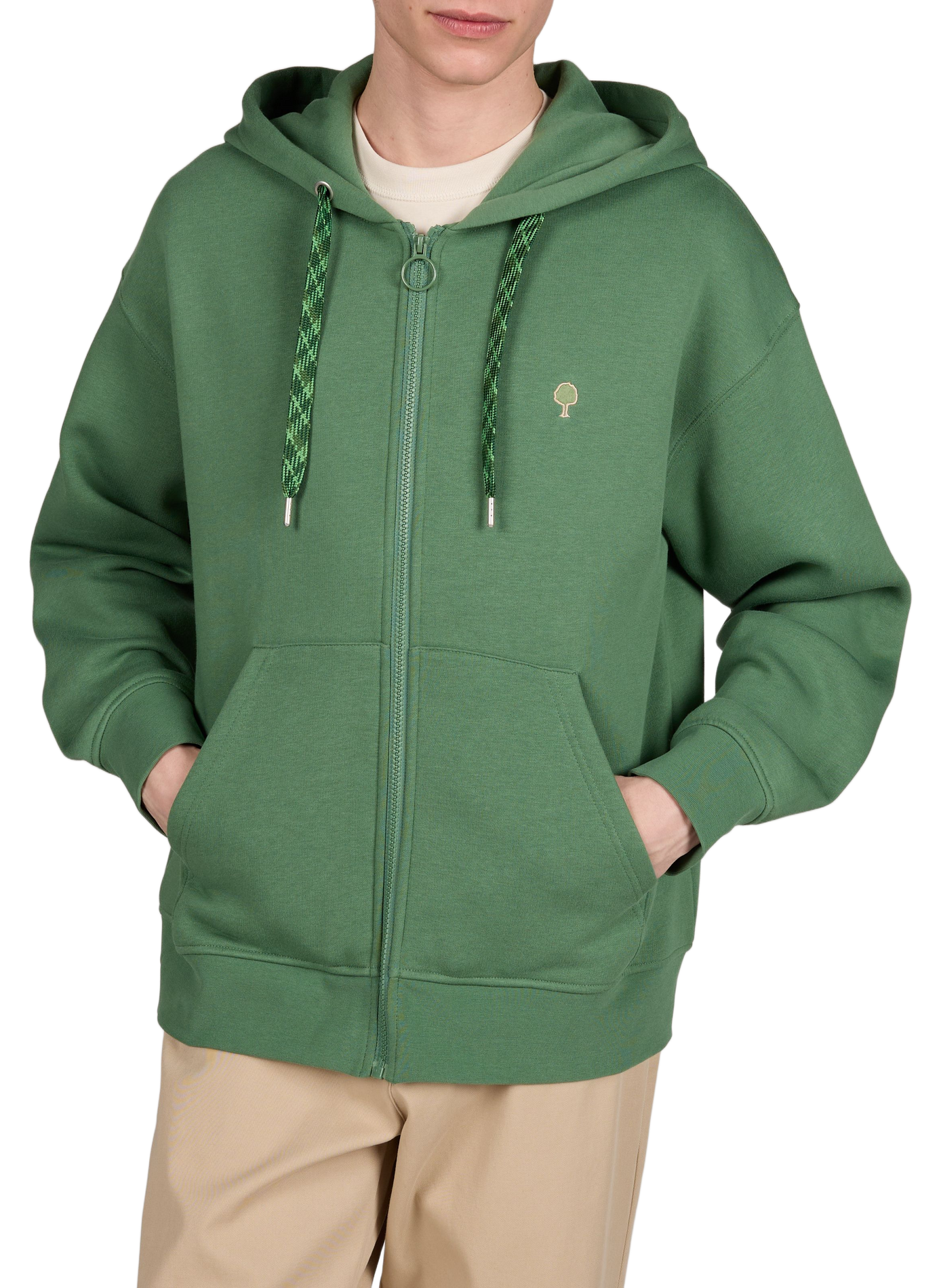 Hoodie Mesnil en coton à logo  FAGUO Vert