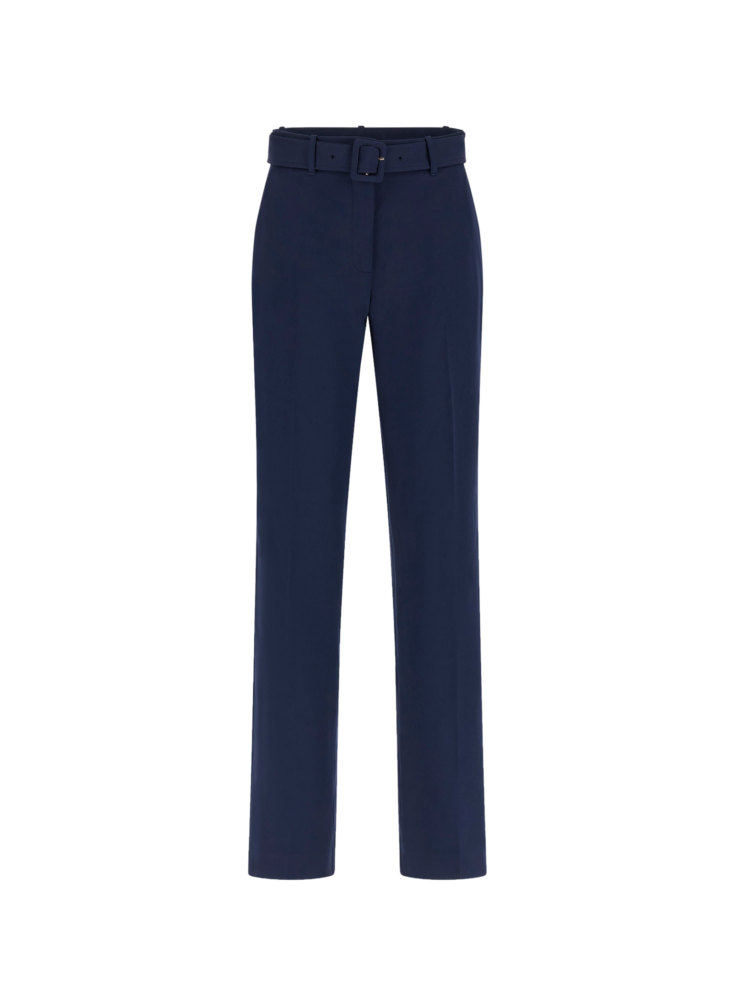 Pantalon droit uni avec ceinture GUESS Bleu
