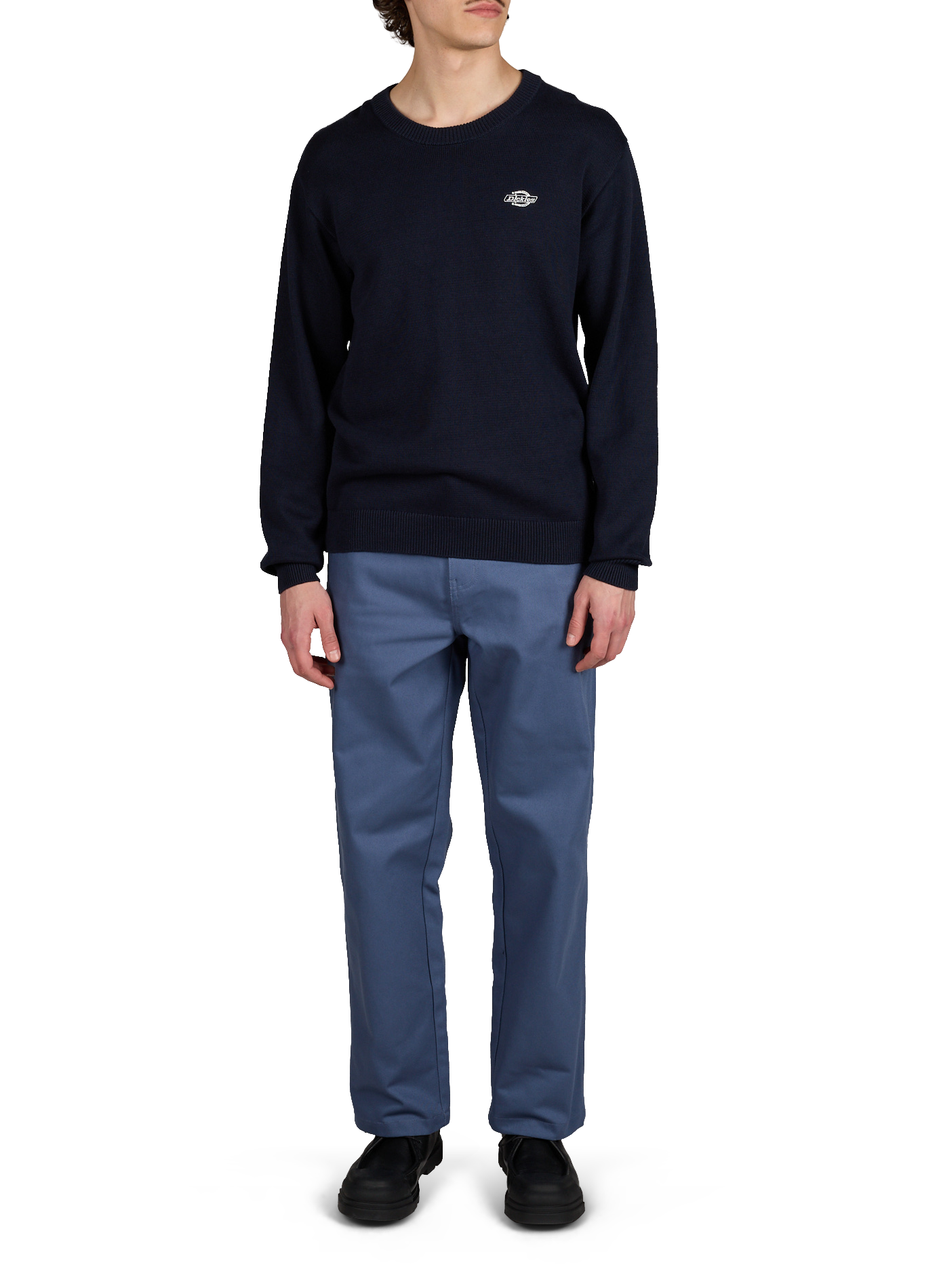 Pantalon uni détail broderie DICKIES Bleu