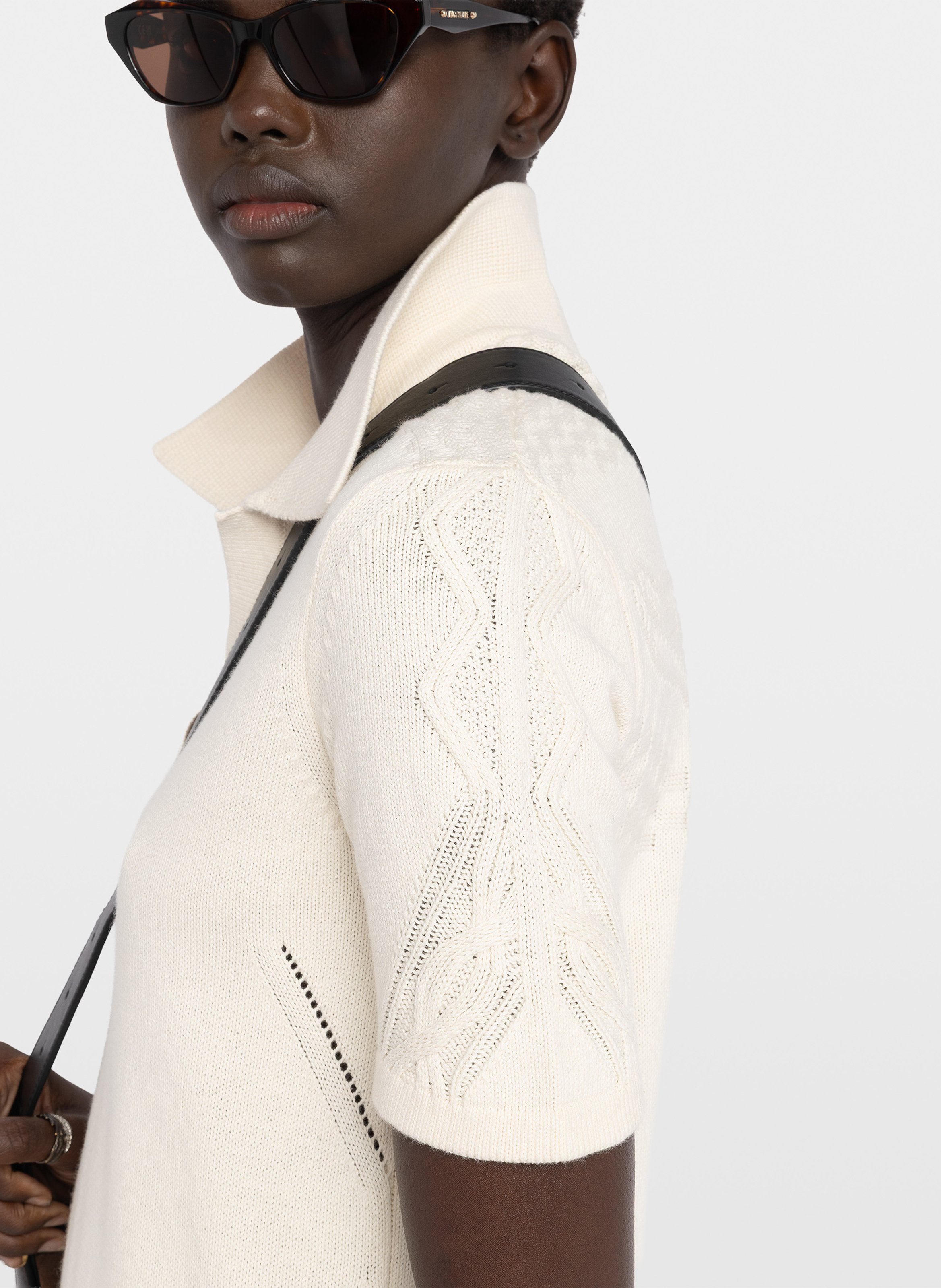 Robe courte en coton et laine mélangés lulu ZADIG&VOLTAIRE Beige