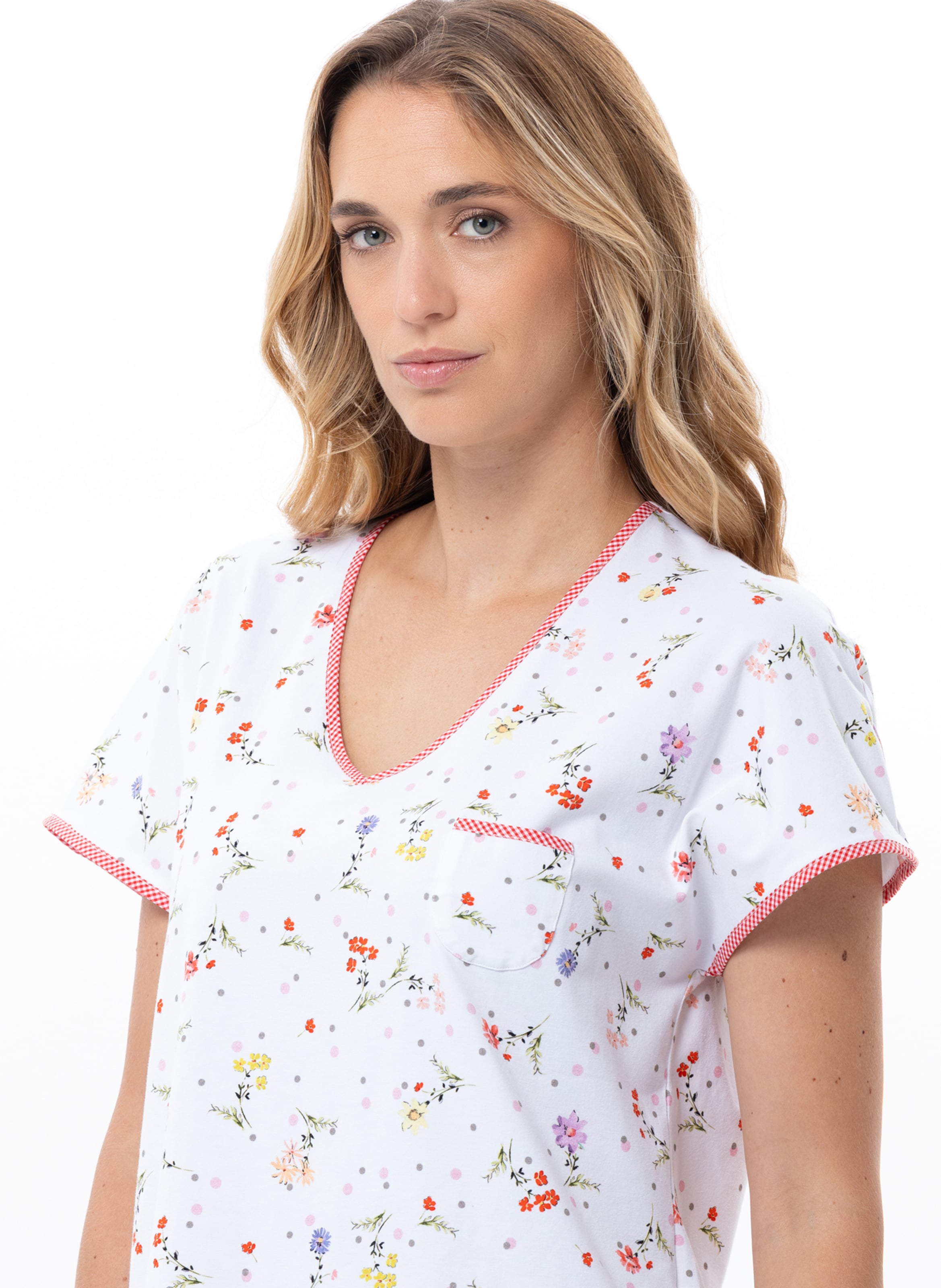 Pyjama en coton daisy 202 LE CHAT Multicolore