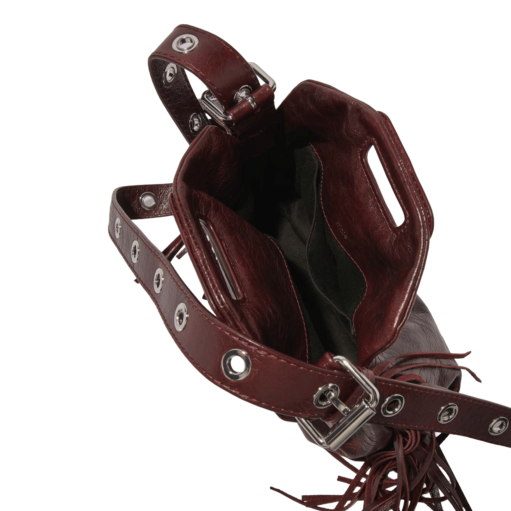 Sac bandoulière en cuir miss m mini MAJE Rouge