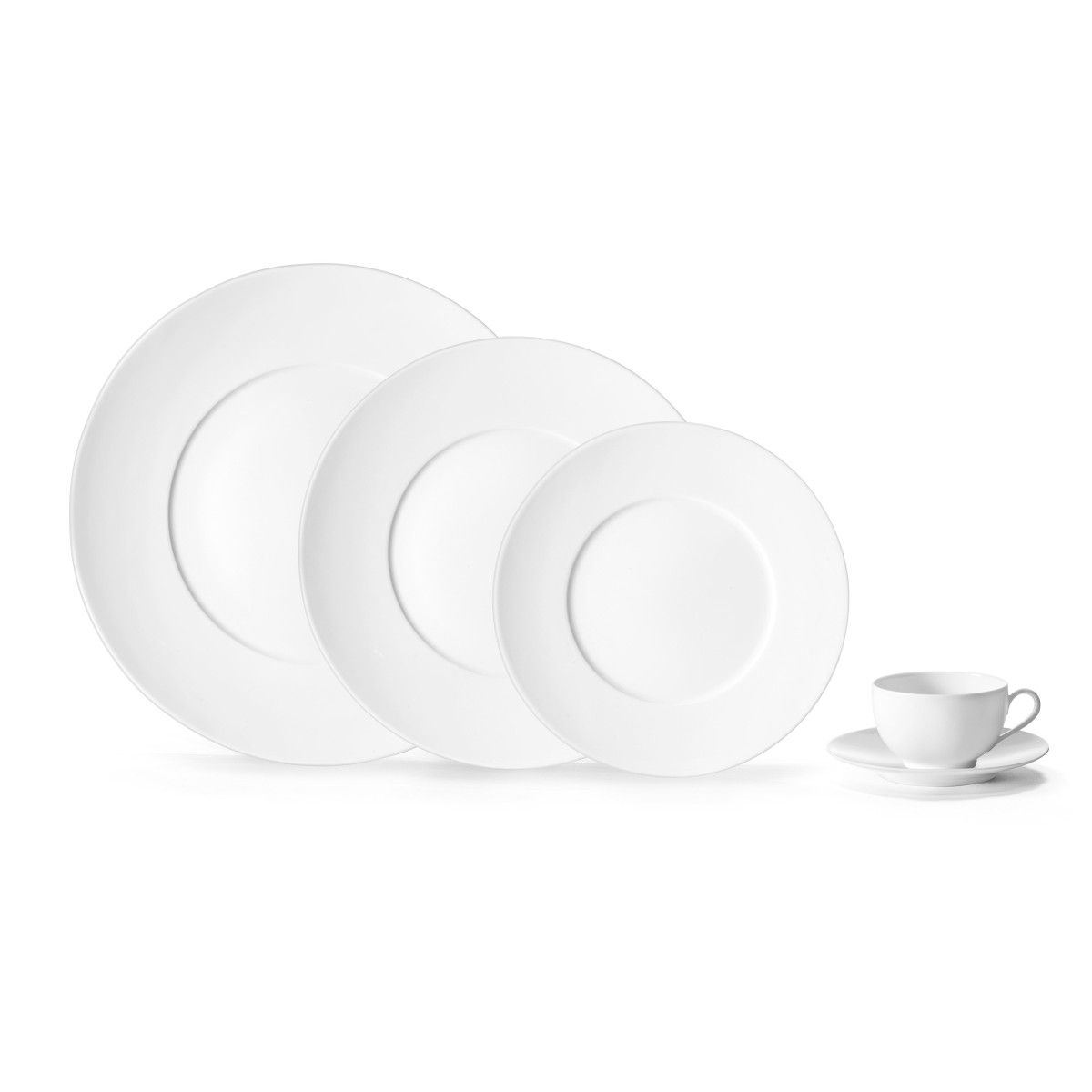 Envie blanc - assiette dessert 21.5 cm (lot de 6) MEDARD DE NOBLAT Blanc