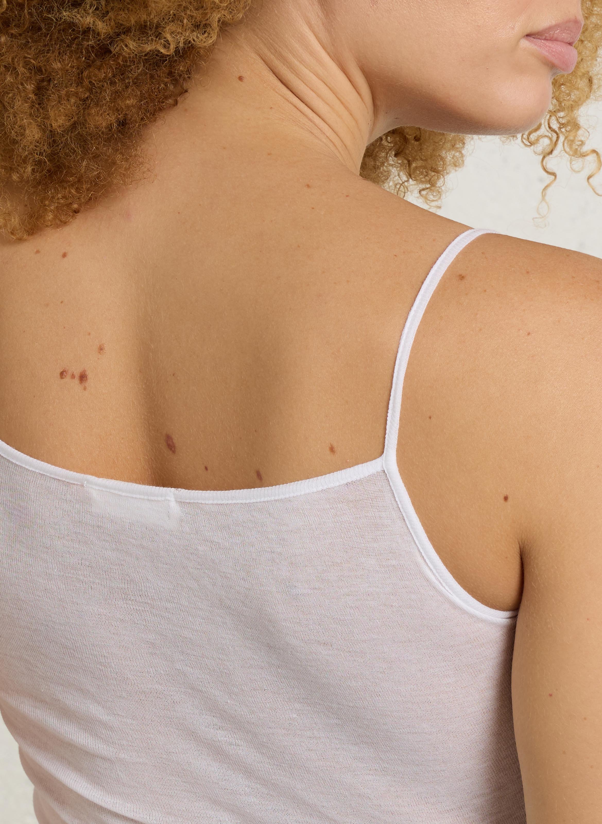 Débardeur col rond en coton massachusetts AMERICAN VINTAGE Blanc