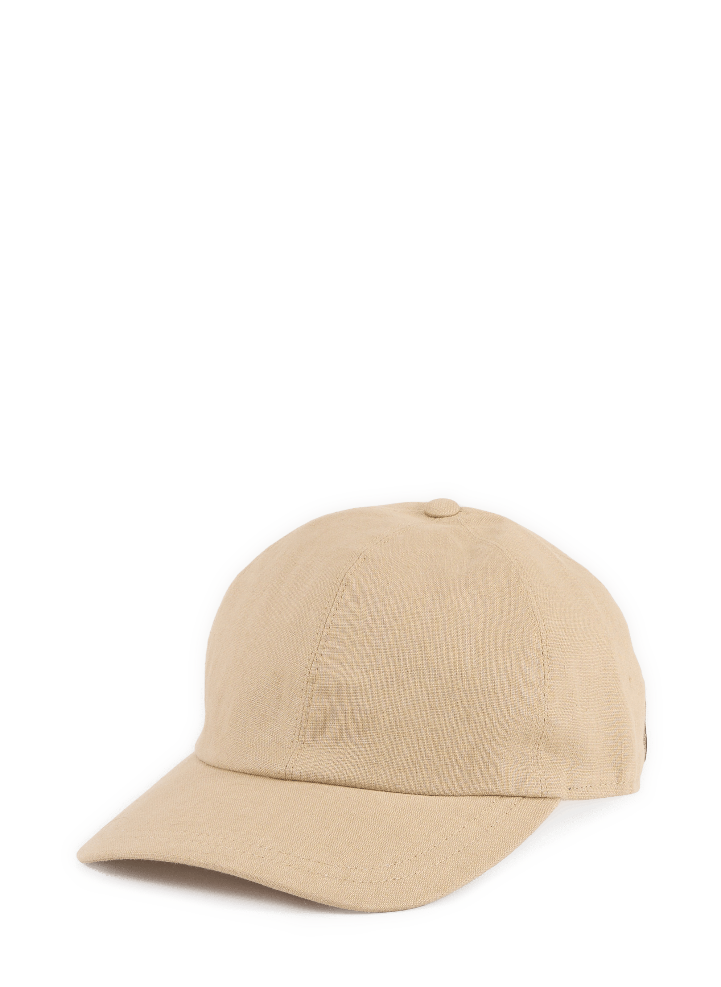 Casquette de baseball en lin BORSALINO Beige