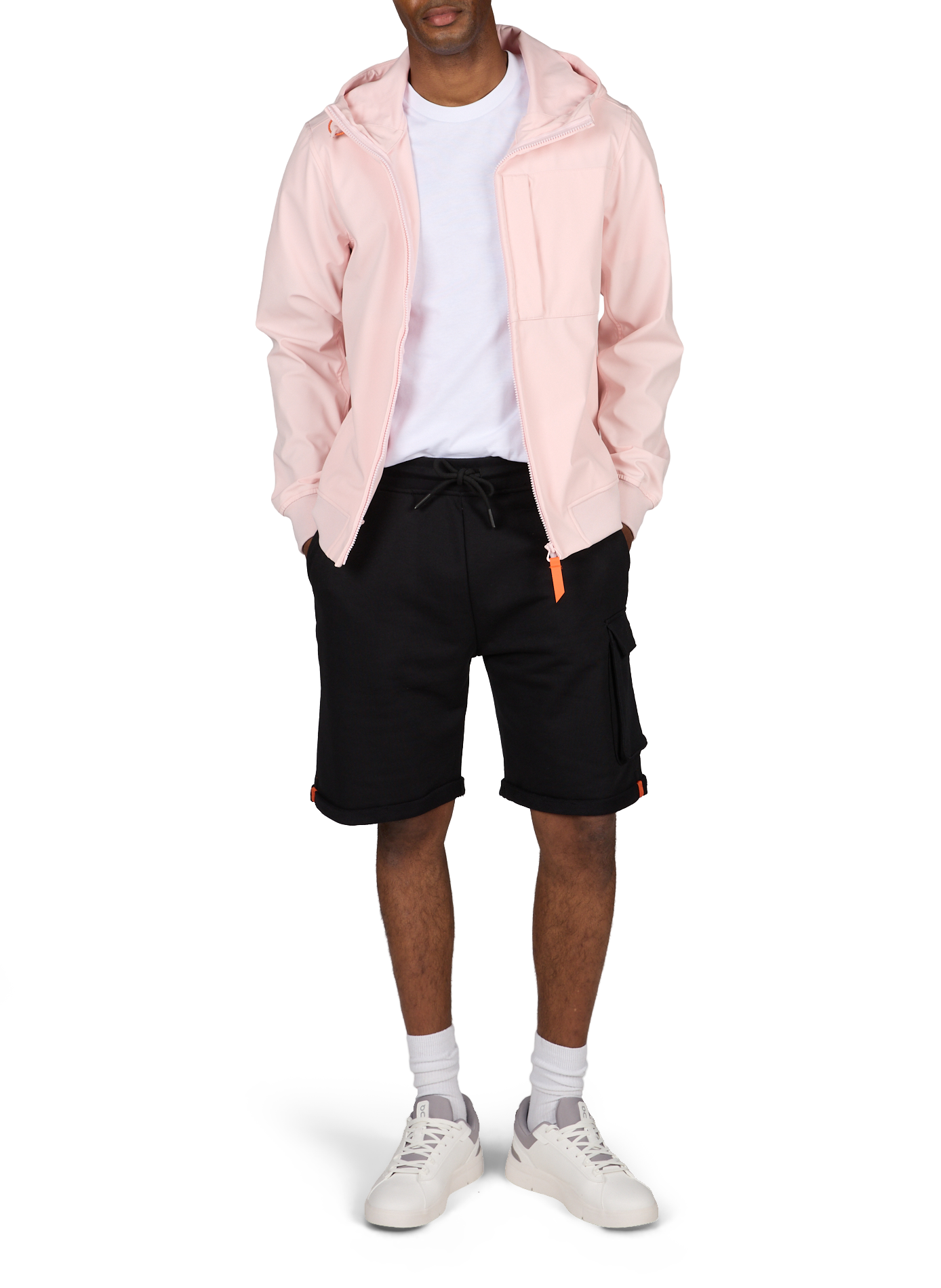 Ronaldo technical hooded jacket GERTRUDE ET GASTON Pink