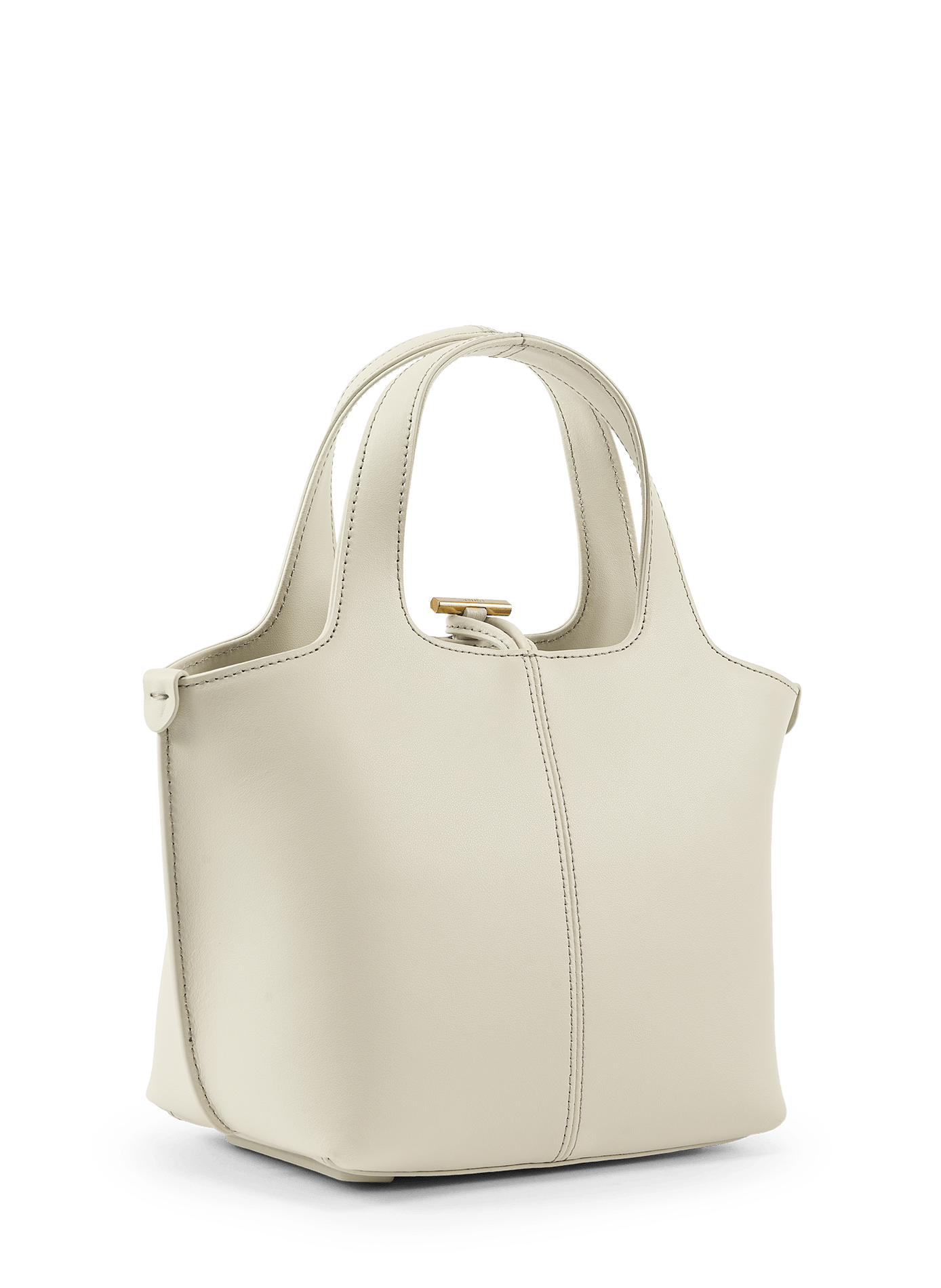 Leren handtas ATELIER DE LUMEN Beige