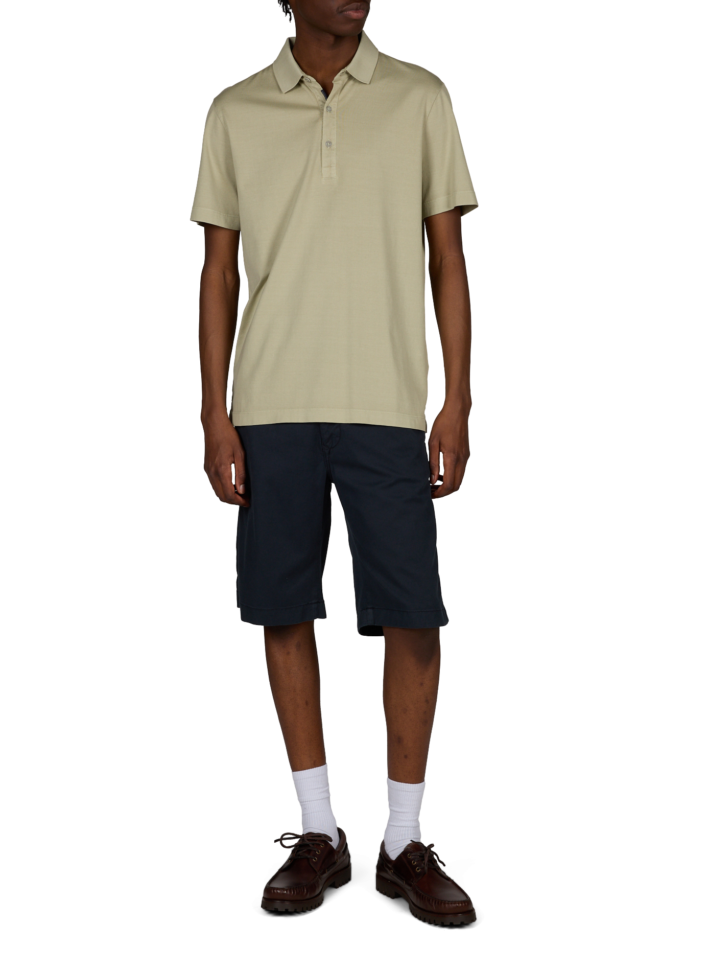 Polo manches courtes en coton PIERRE CARDIN Vert