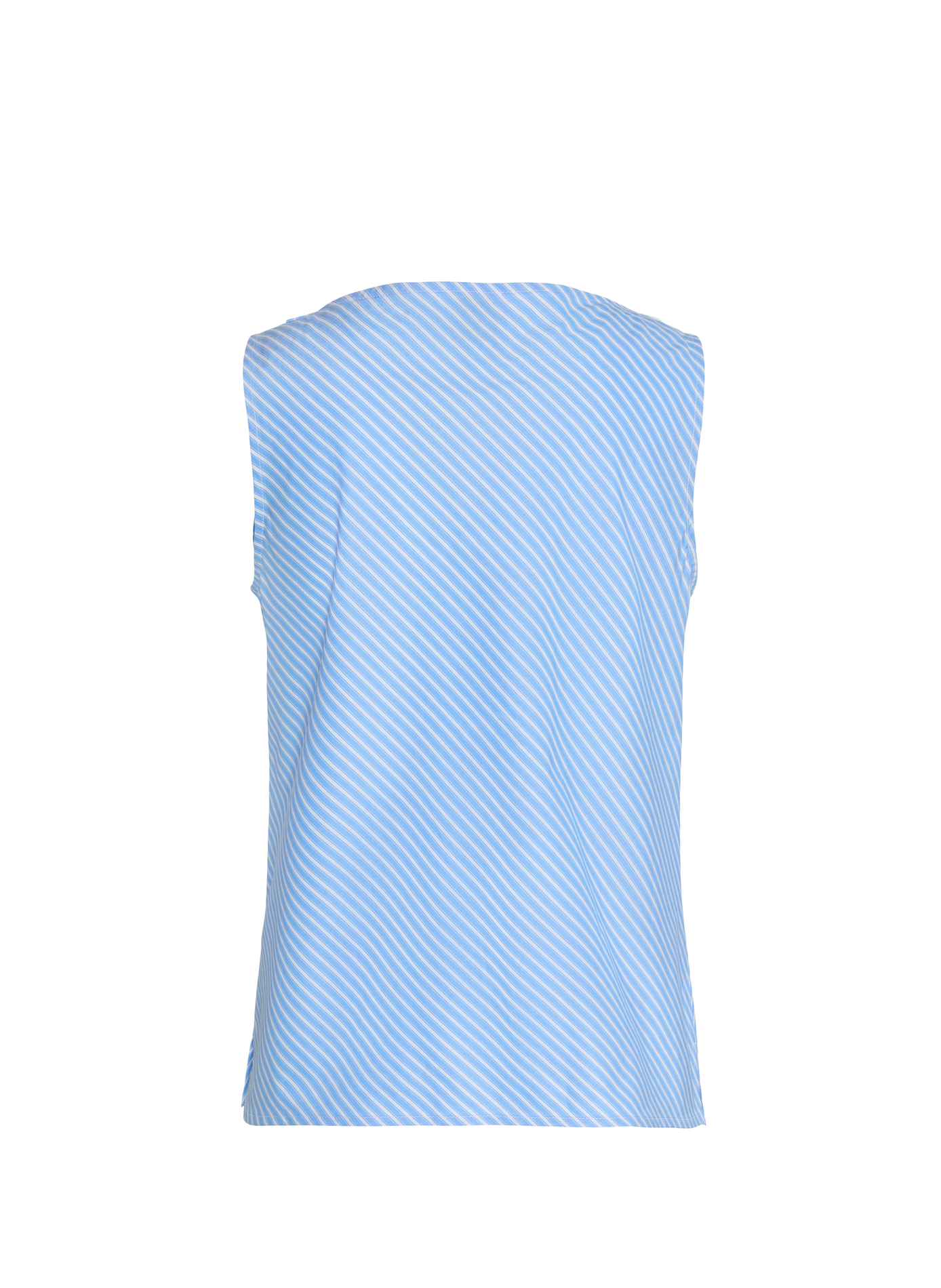 Sleeveless Striped Cotton Top CALVIN KLEIN Blue