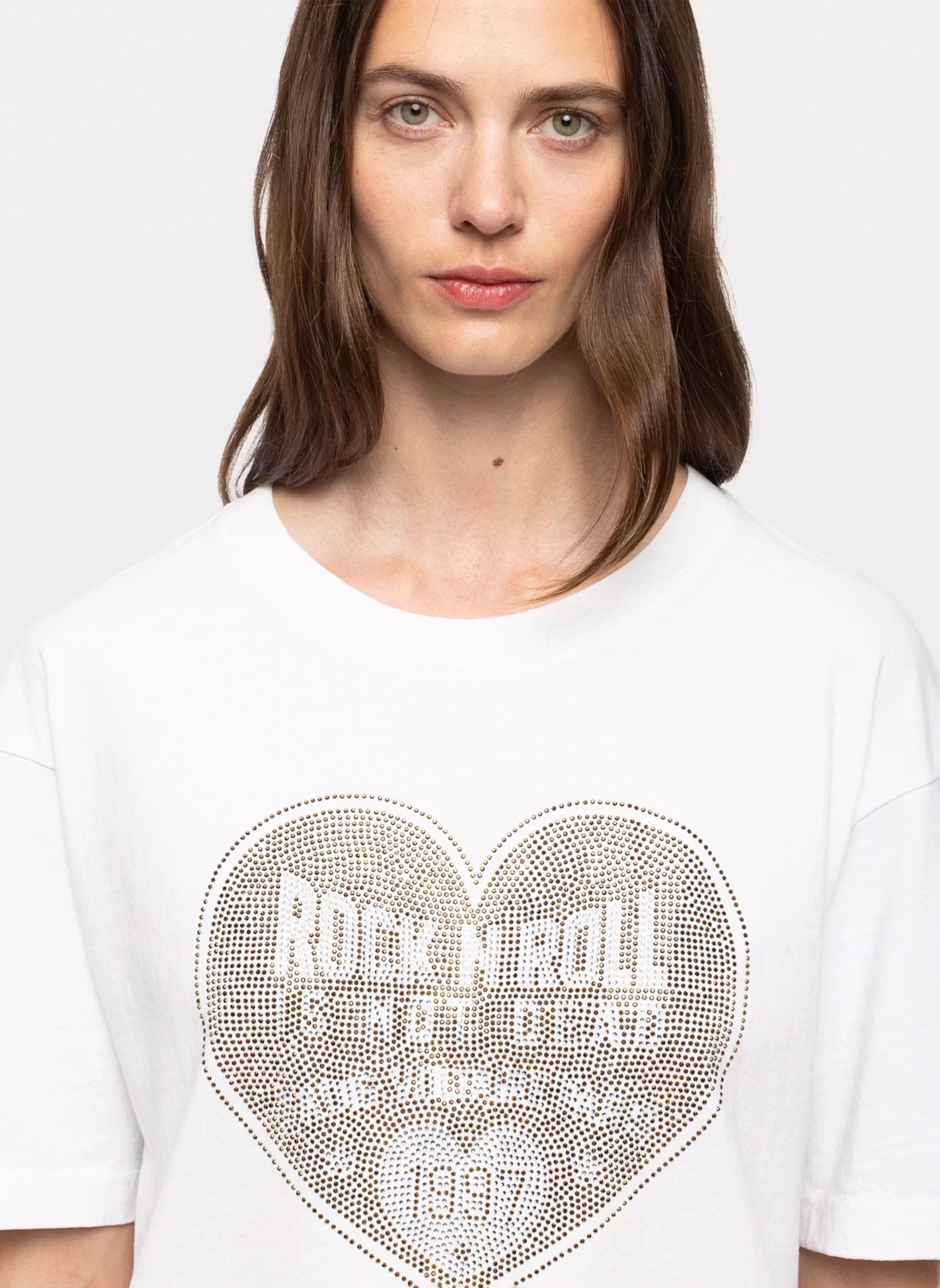 Tee-shirt droit en coton taida ZADIG&VOLTAIRE Blanc