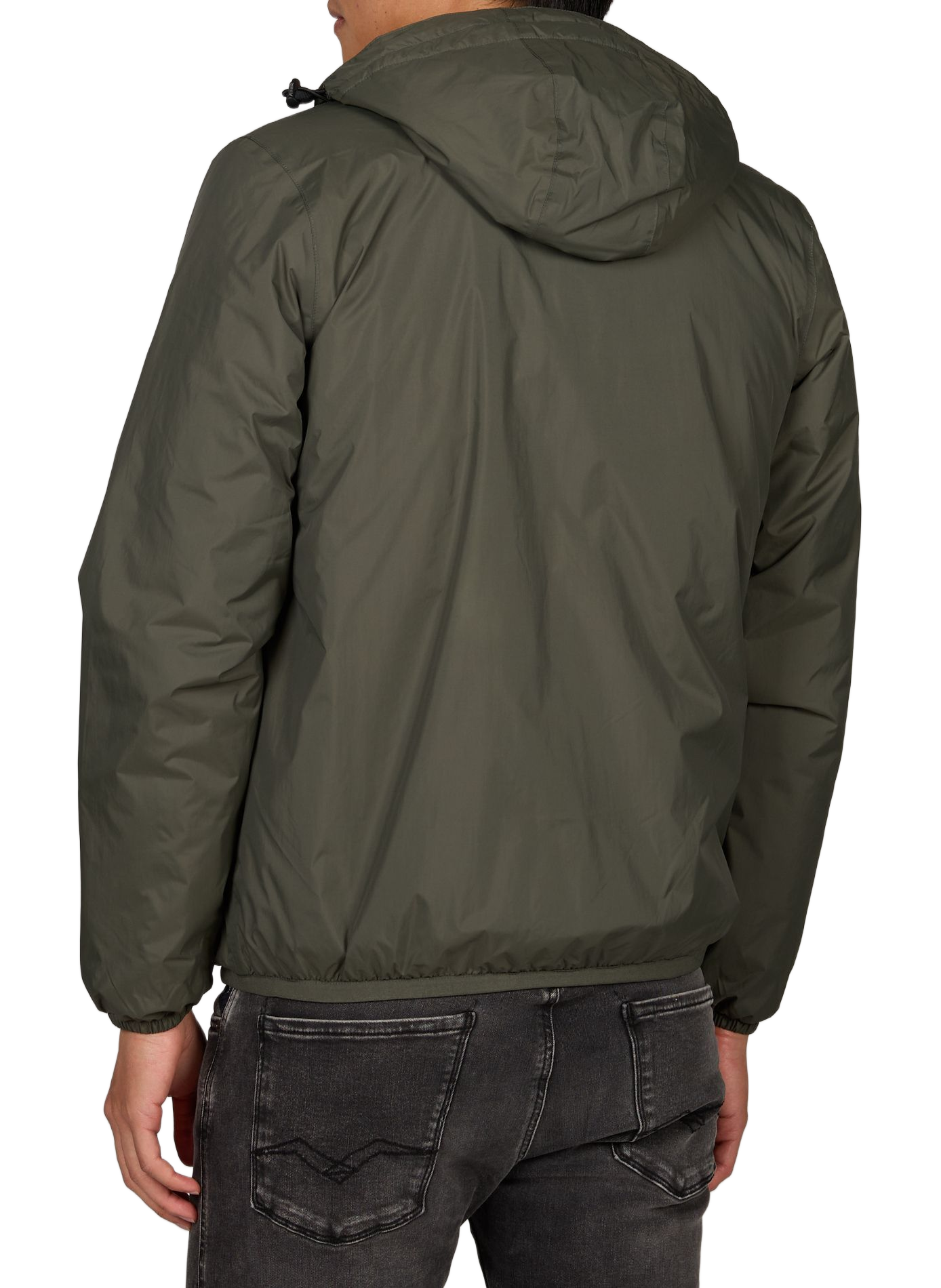 Blouson droit à capuche K-WAY Vert