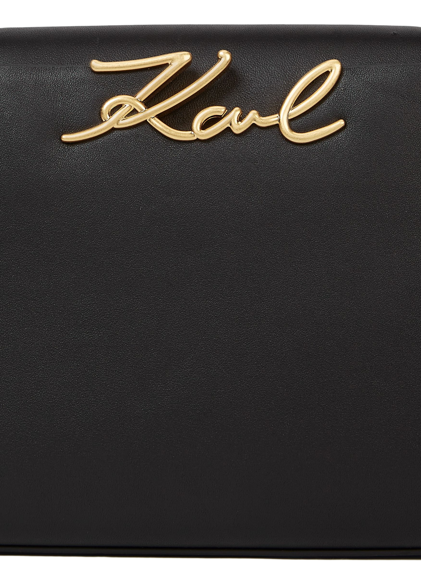 Lederhandtasche K/Signature Mini KARL LAGERFELD Schwarz