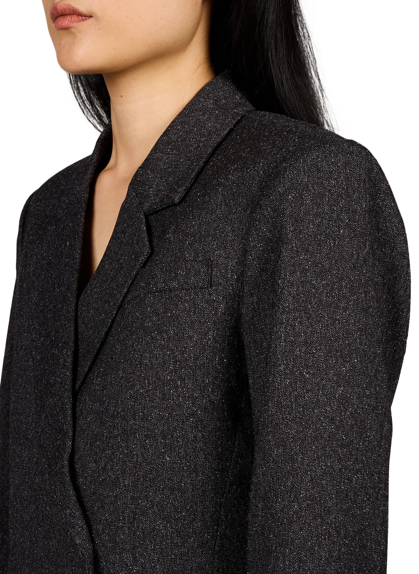 Blazer mit Revers OBJECT Schwarz
