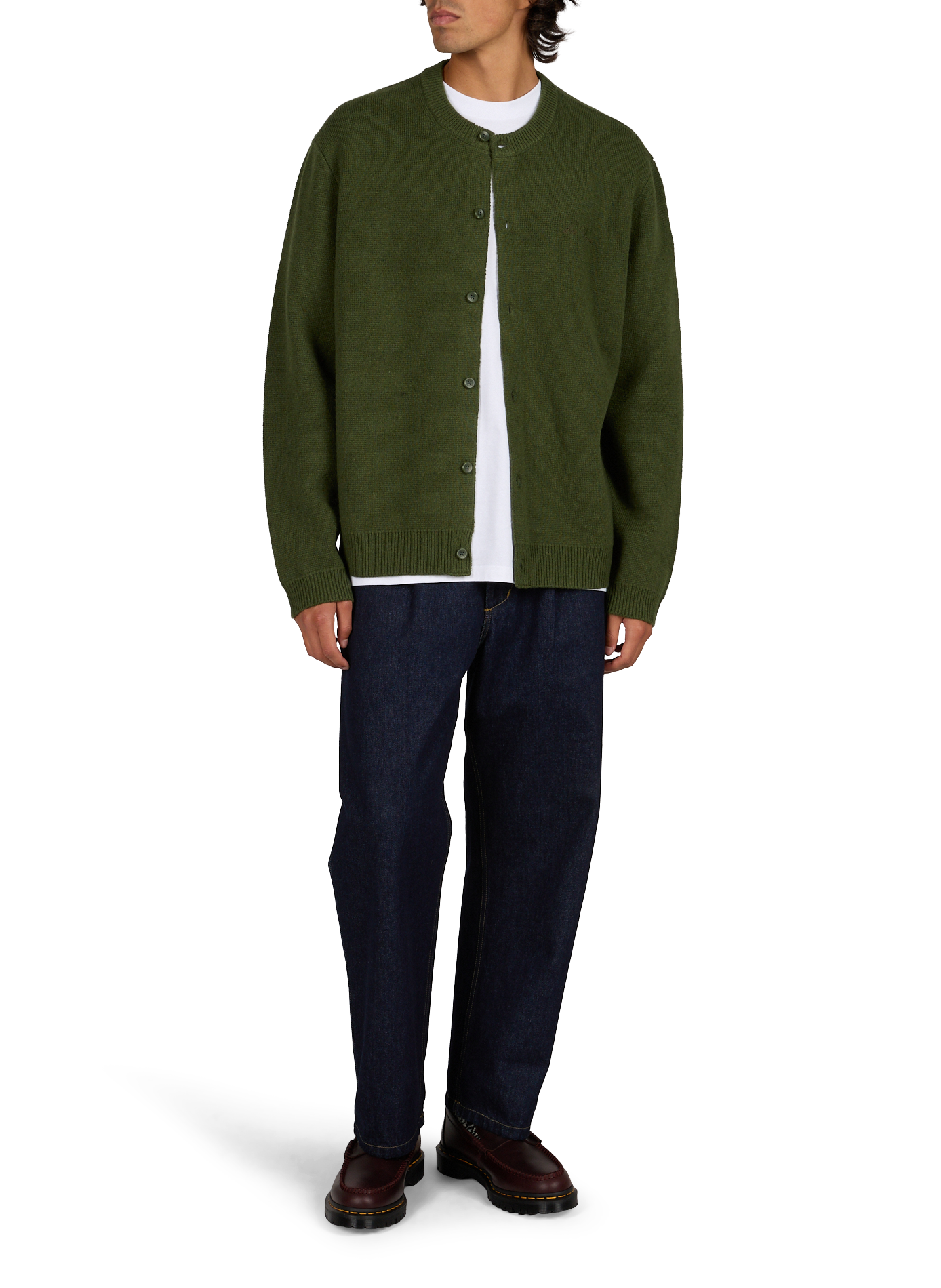 Straight wool jumper LES DEUX Green