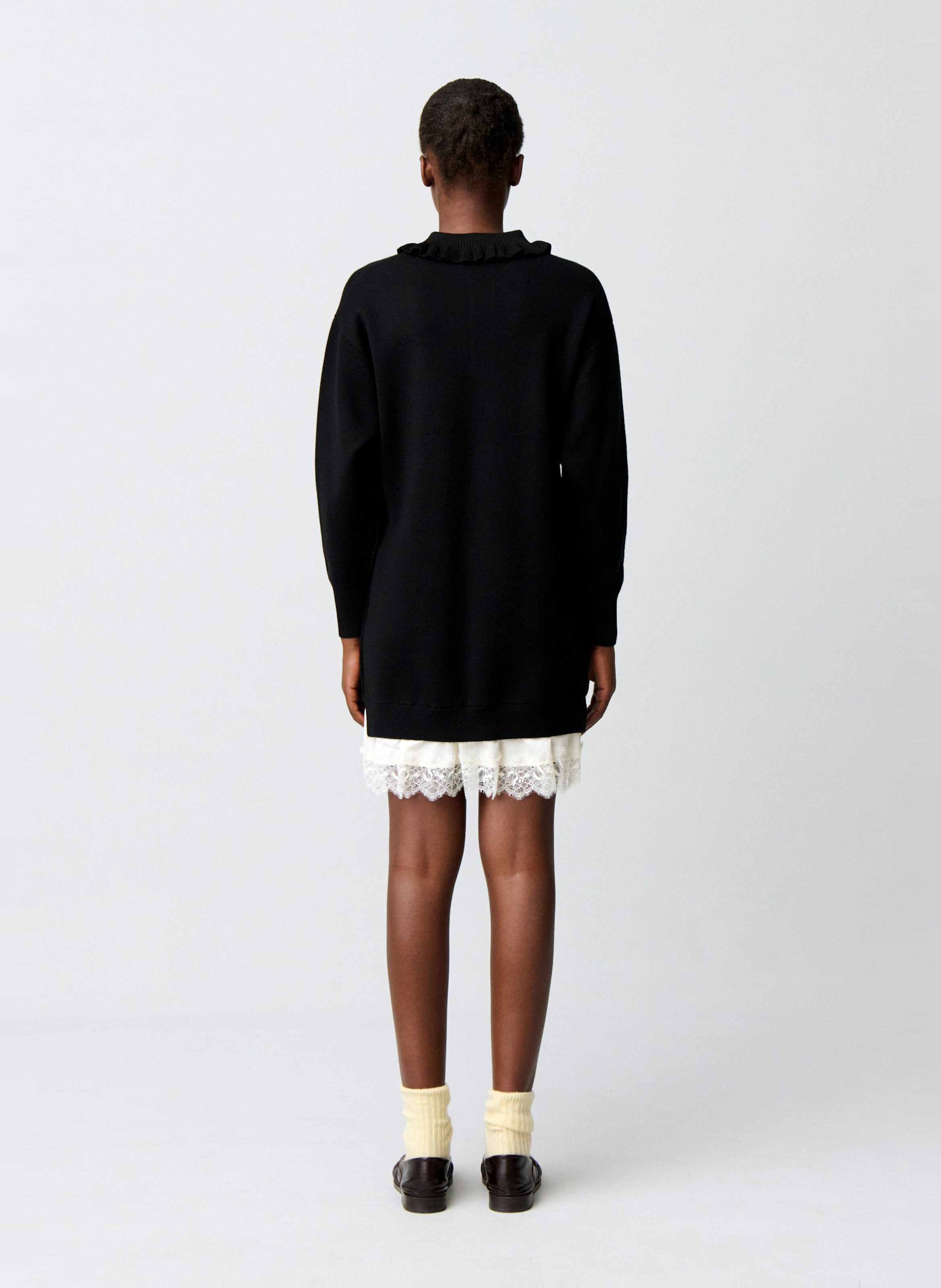 Robe courte col polo en laine mélangée CLAUDIE PIERLOT Multicolore