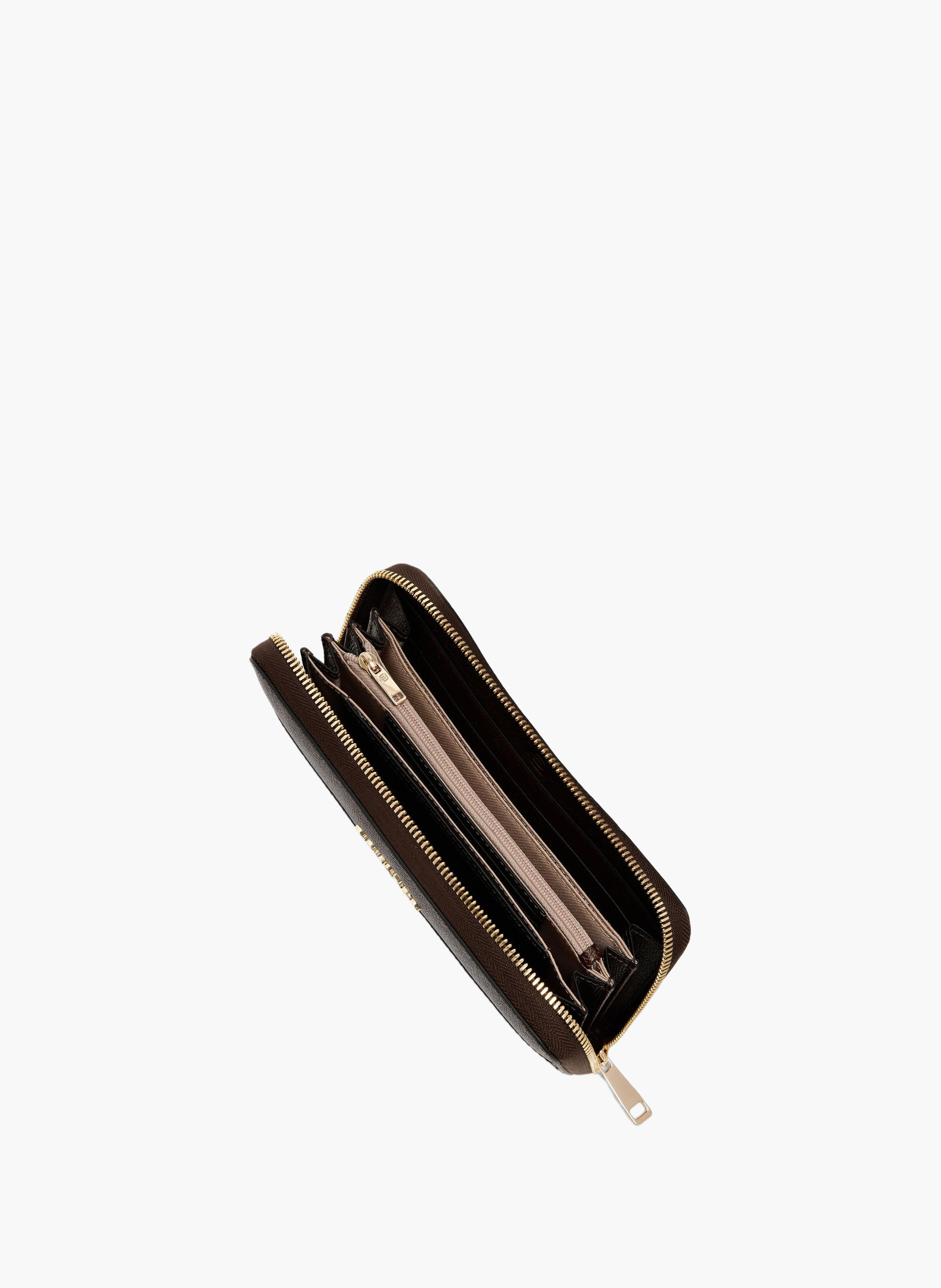Grand portefeuille femme zippé avec 4 soufflets PIQUADRO Marron