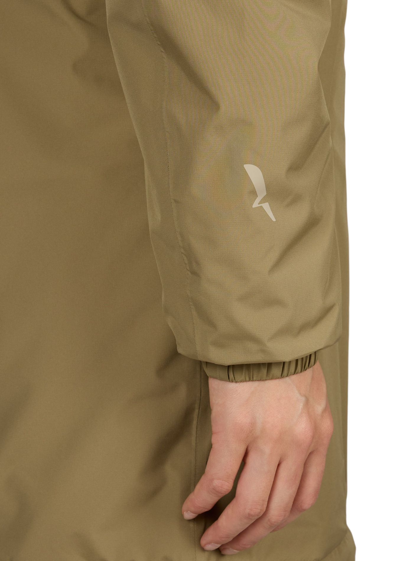 Mid-length hooded jacket AIGLE Khaki