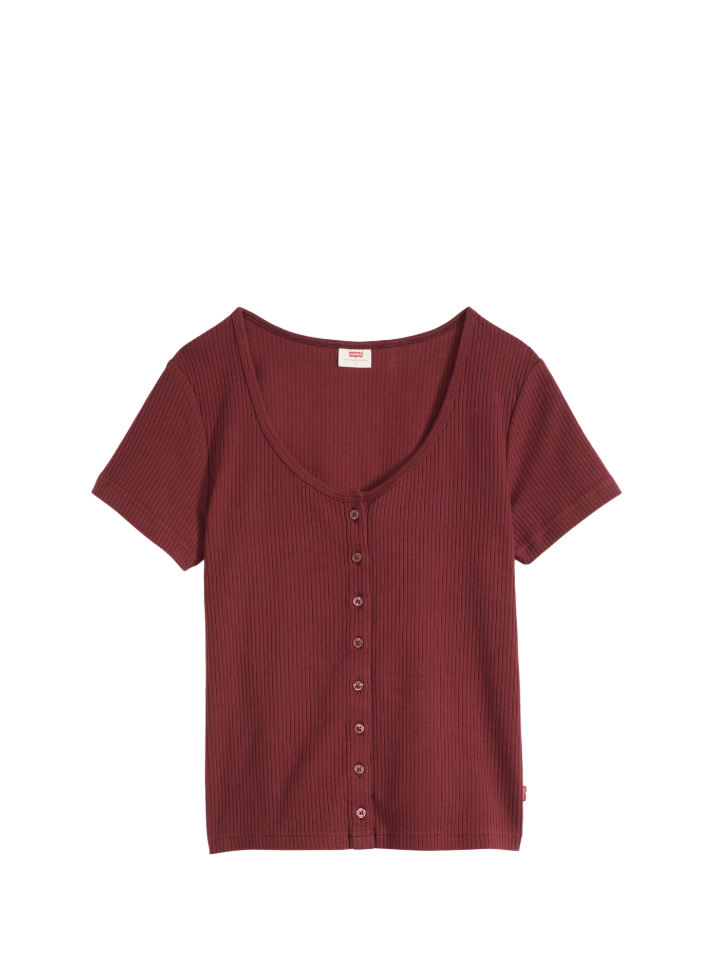 Rundhalsausschnitt T-Shirt aus Baumwollmischung LEVI'S Rot