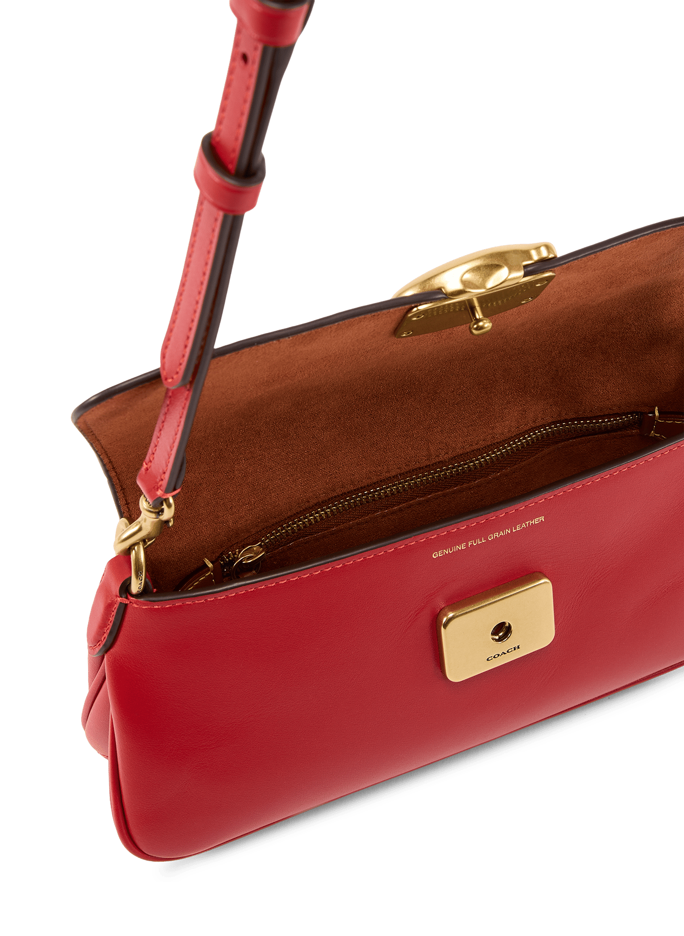 Jet Lederhandtasche COACH Rot