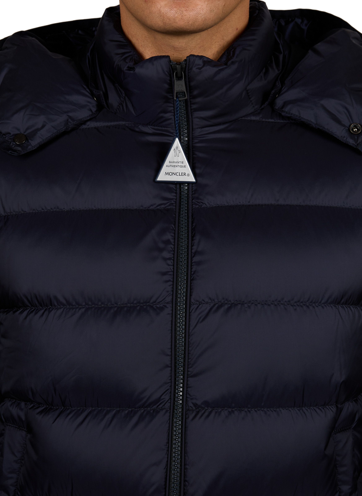 Effen rechte RAVENLOCK-donsjas MONCLER Blauw