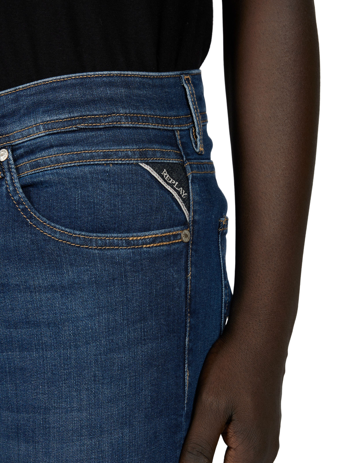 Jean slim taille mi-haute REPLAY Bleu