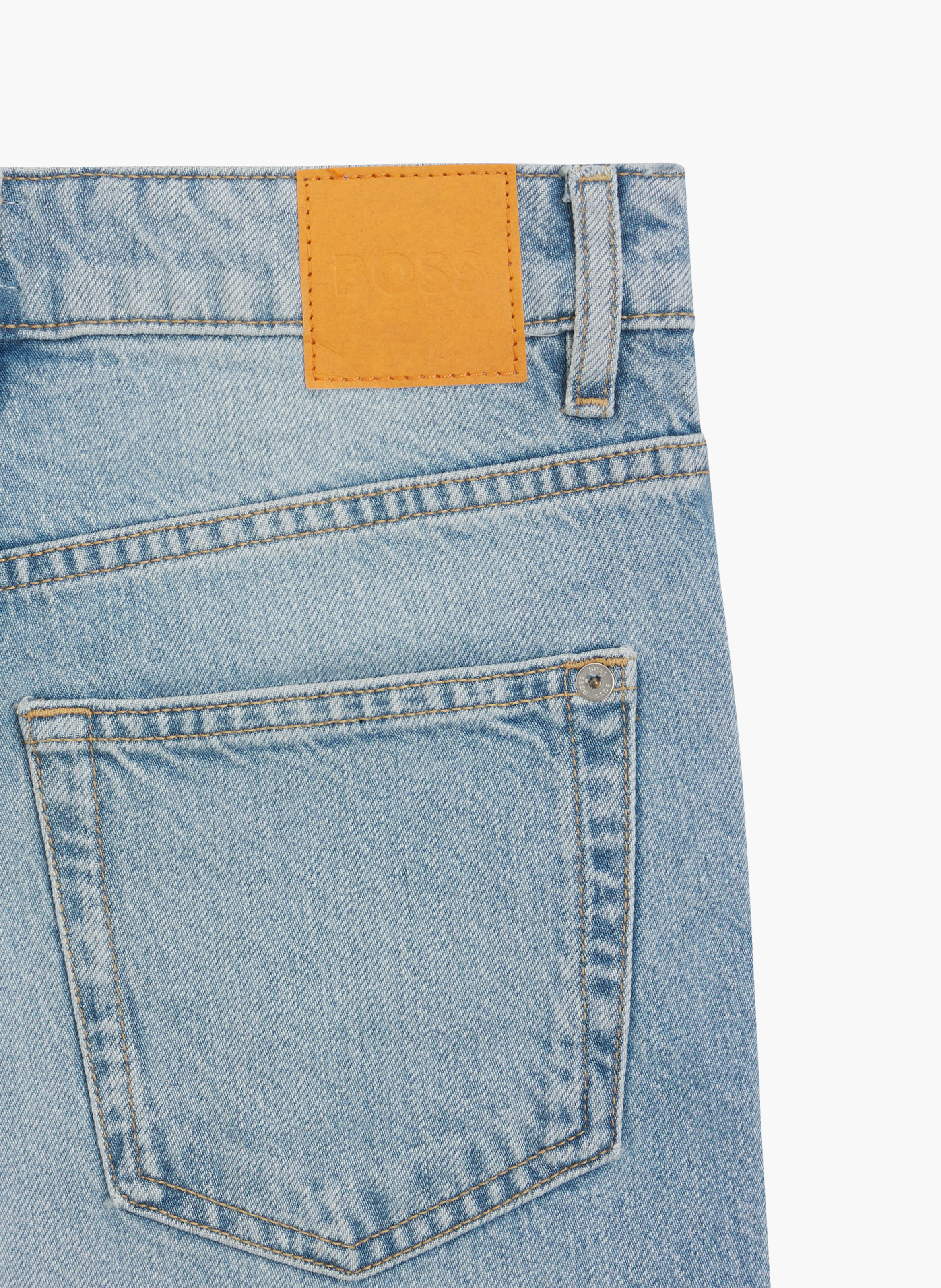 Jean slim en coton mélangé BOSS Bleu
