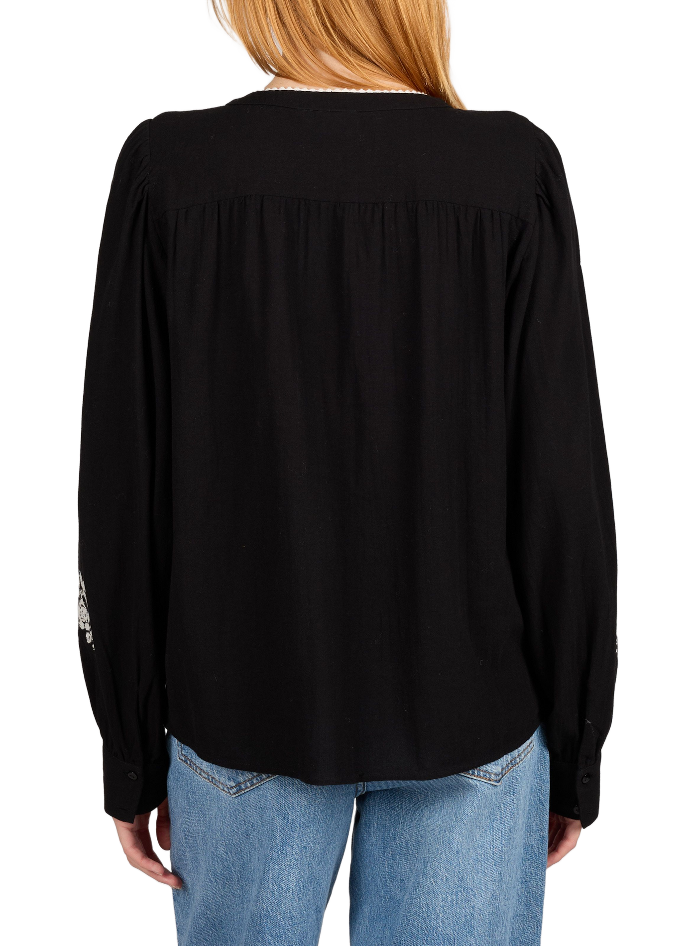 Chemise ample en coton VILA Noir
