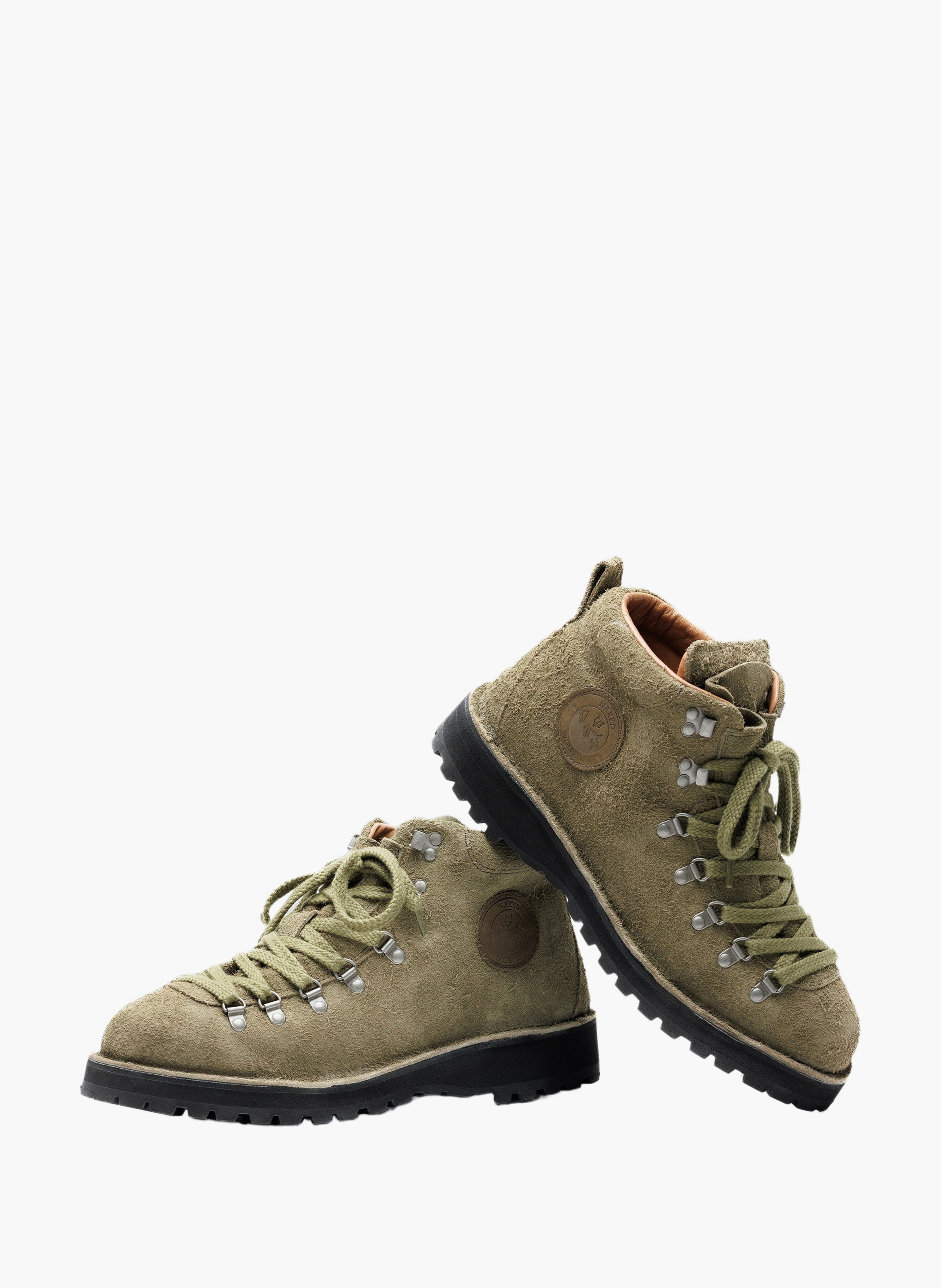 Bottines arctic en daim NAKED WOLFE Kaki