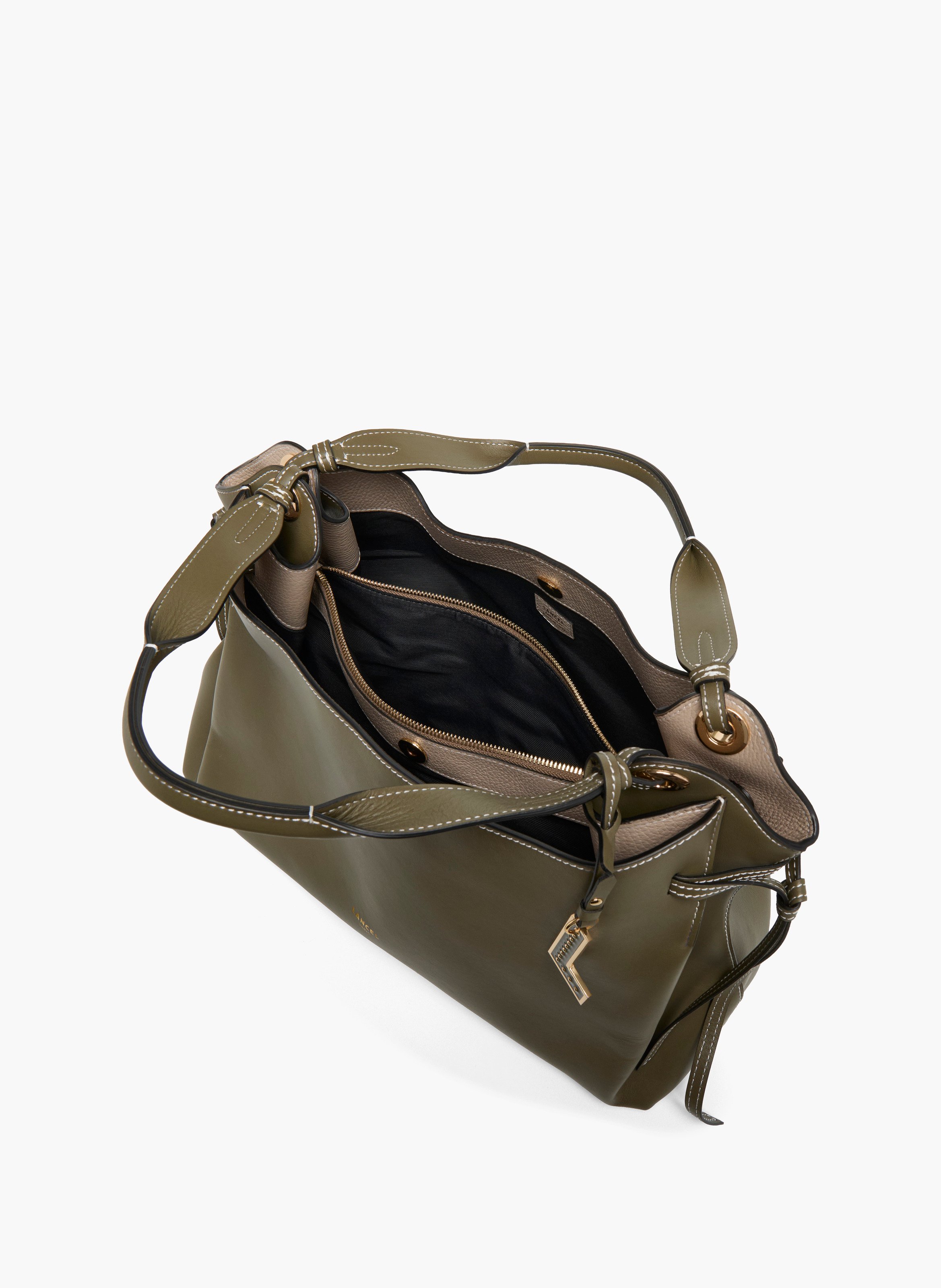 Sac carryall m swann de lancel en cuir LANCEL Vert