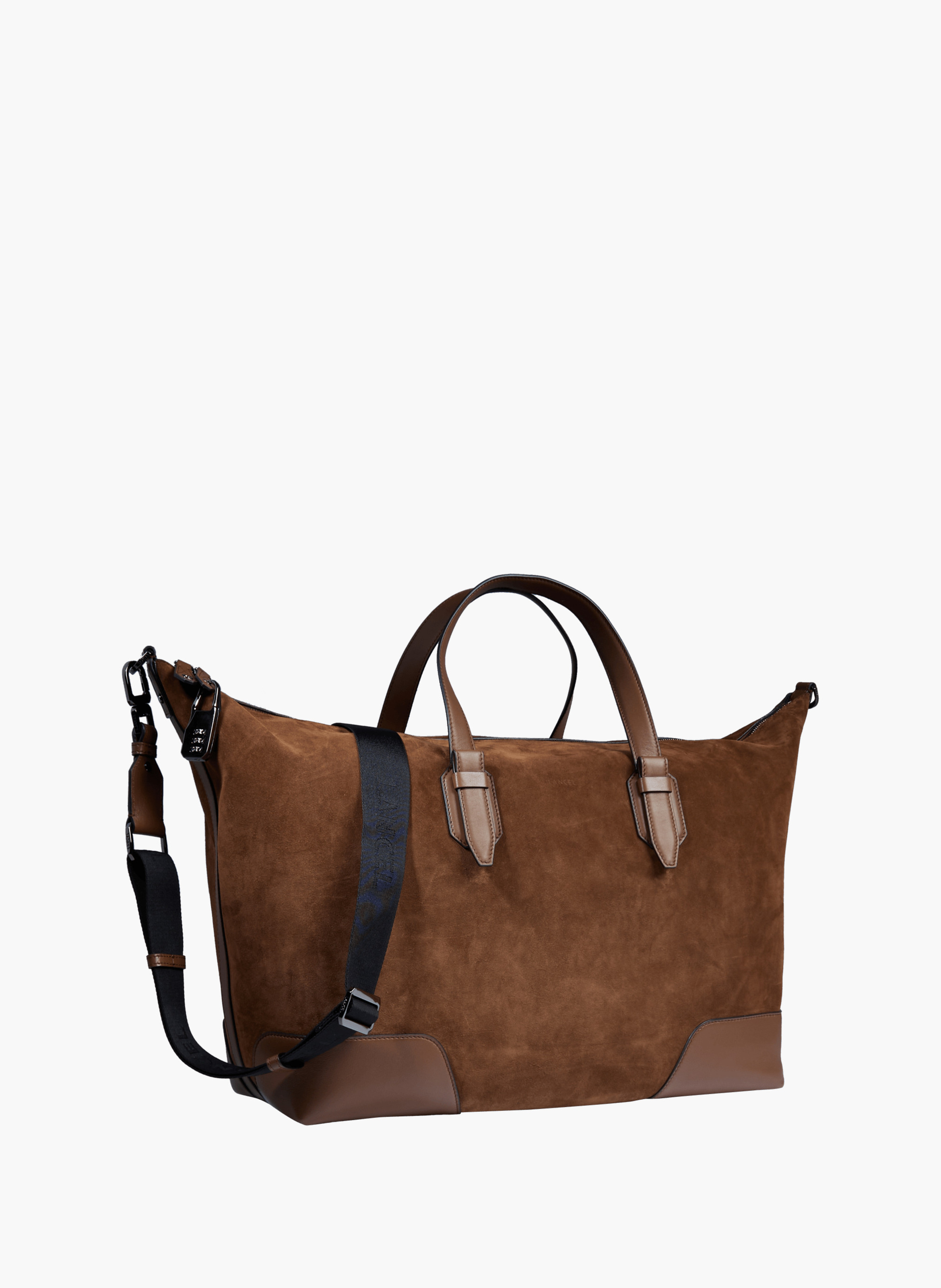 Weekendtas met rits, Charlie van Lancel, gemaakt van leer. LANCEL Bruin